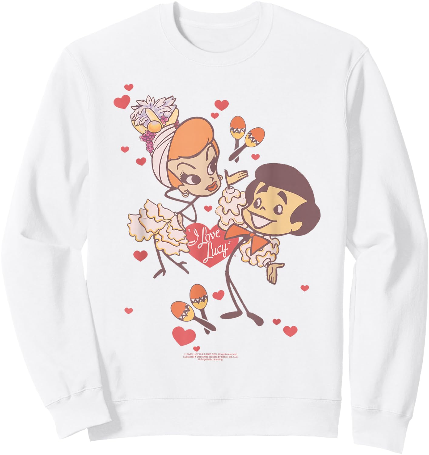I Love Lucy Rumba Dance Sweatshirt - Sweatshirt | White
