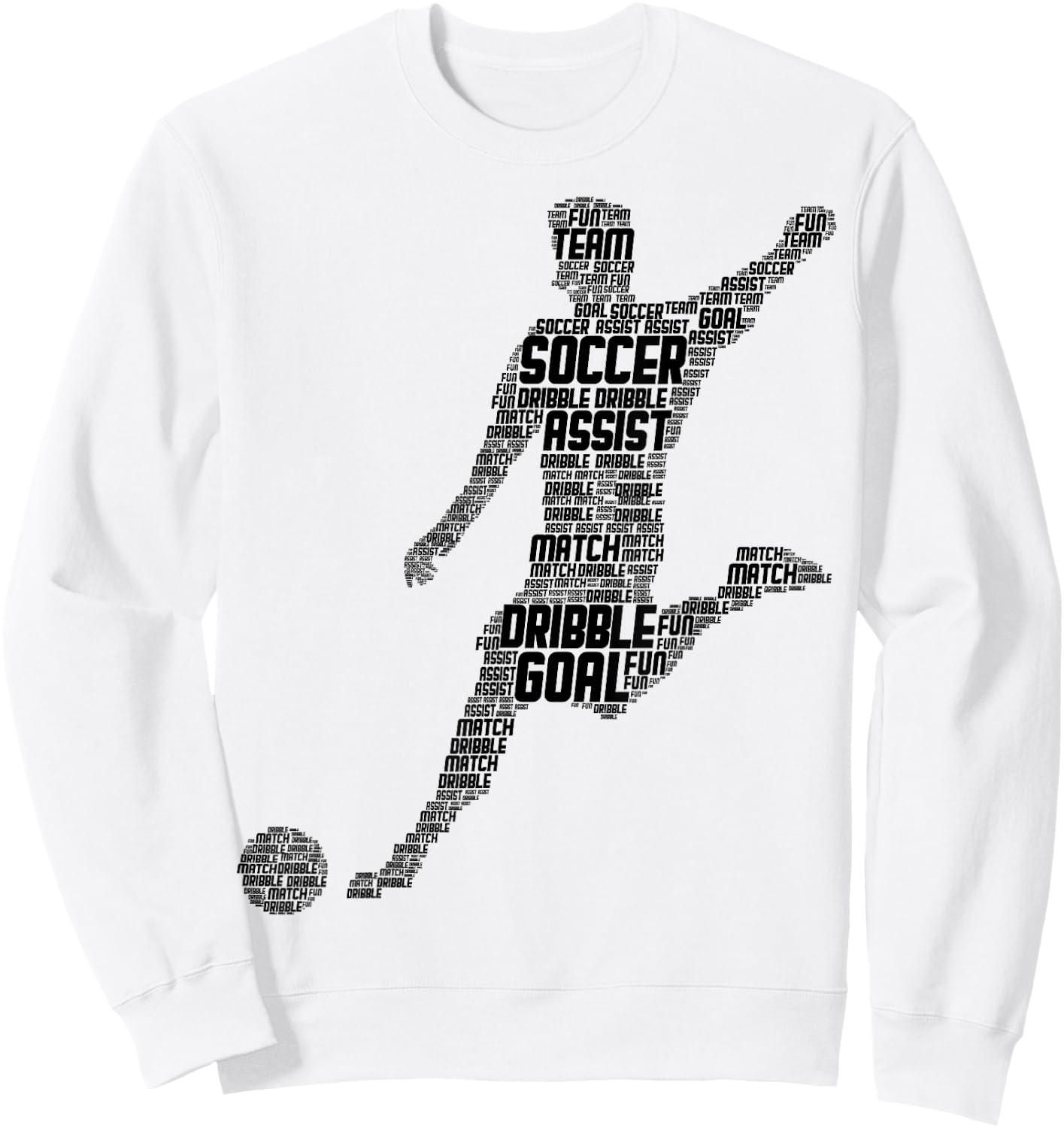 Soccer Player Men Kids Boys Sweatshirt - Sweatshirt | White