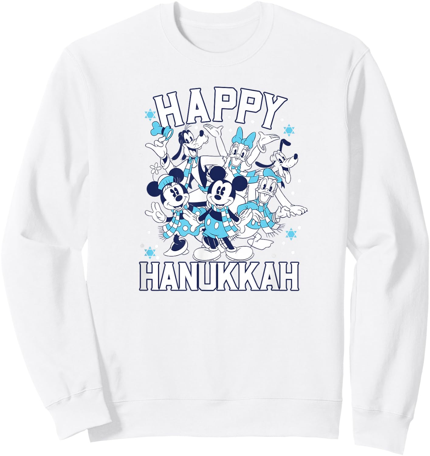 Disney - Happy Hanukkah from Mickey and Friends Sweatshirt - Sweatshirt | White
