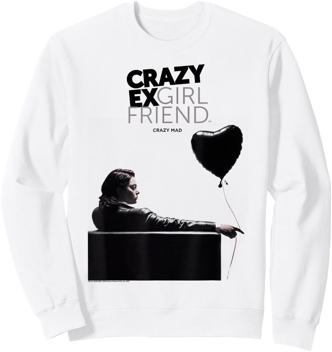Crazy Ex-Girlfriend Crazy Mad Sweatshirt - Sweatshirt | White