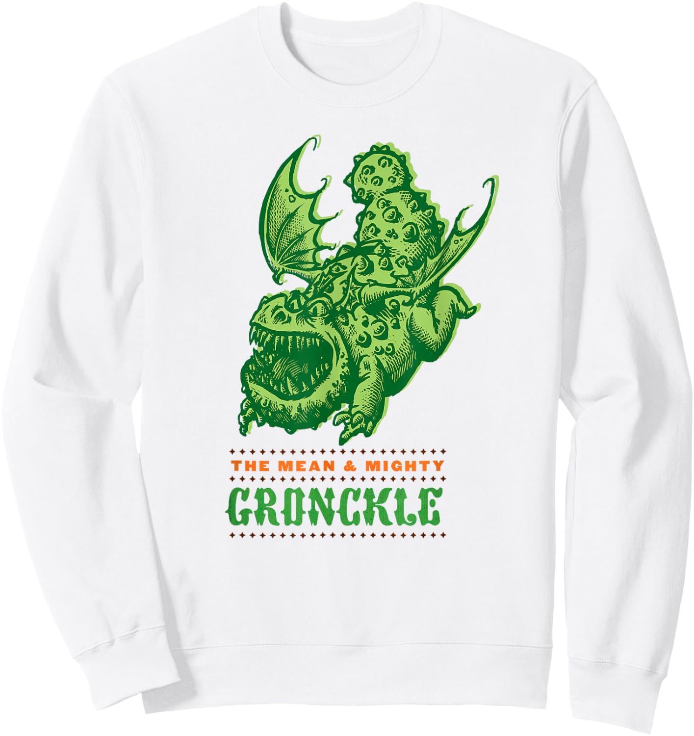 DreamWorks' Dragons: Green Gronckle Sweatshirt - Sweatshirt | White