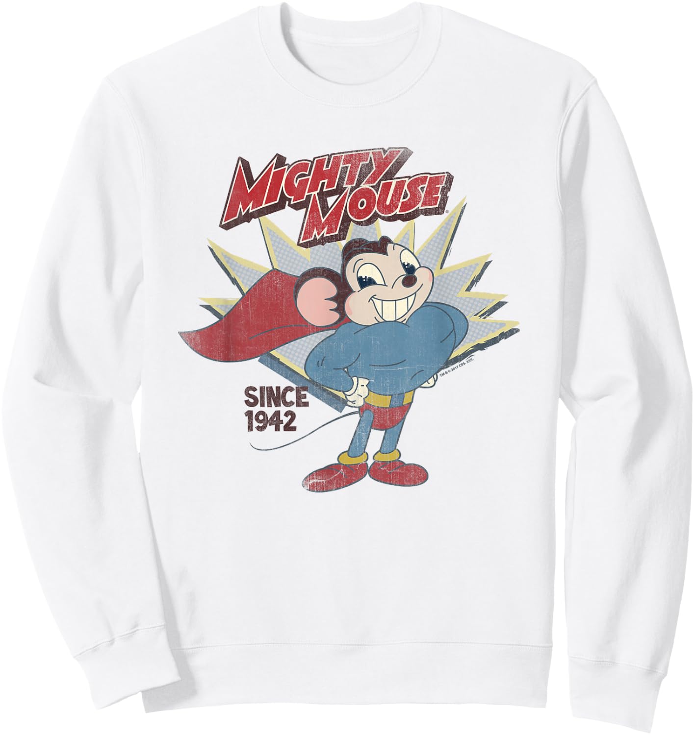 Mighty Mouse 1942 Sweatshirt - Sweatshirt | White