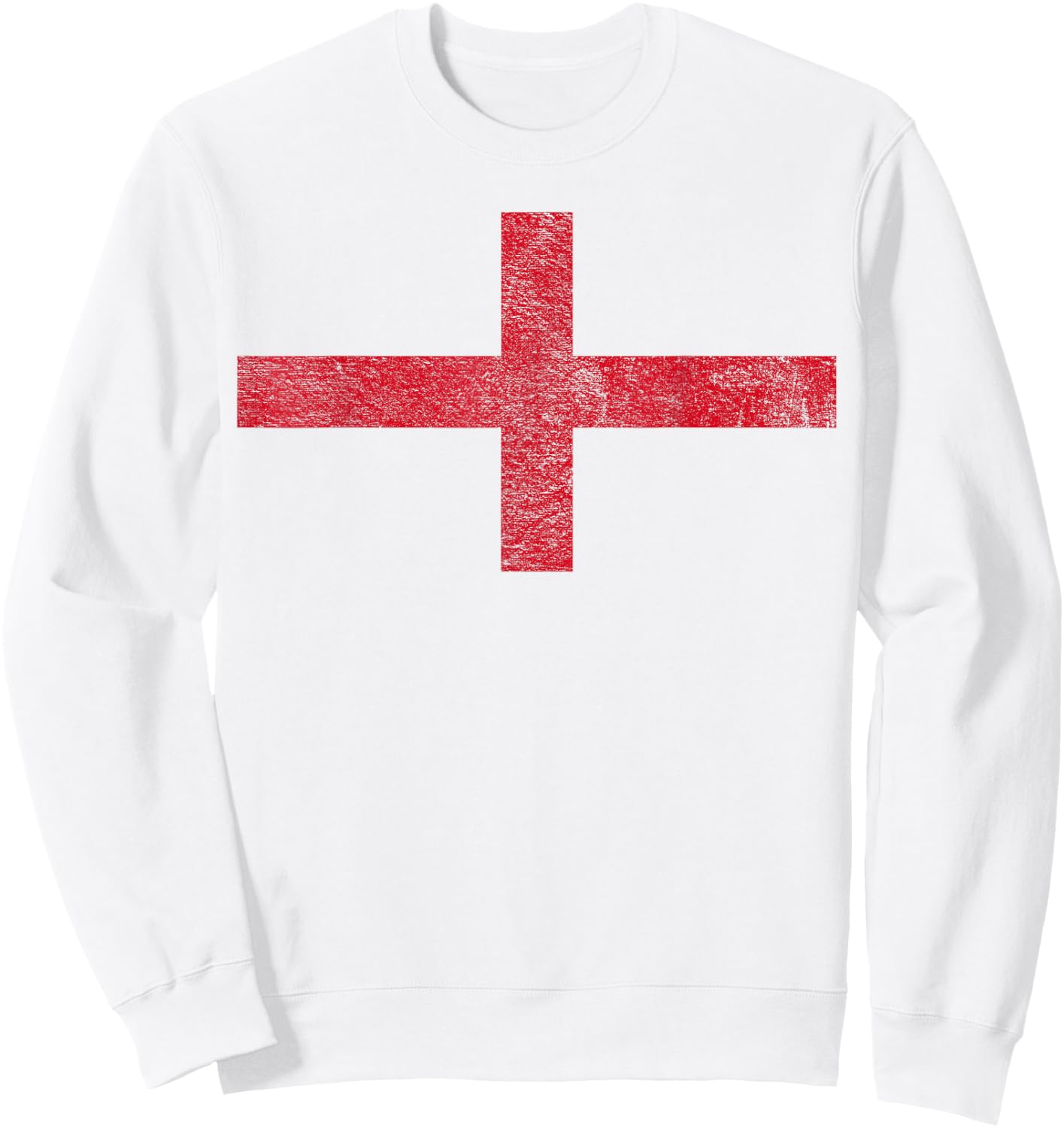 England St Georges Cross Flag Sweatshirt - Sweatshirt | White