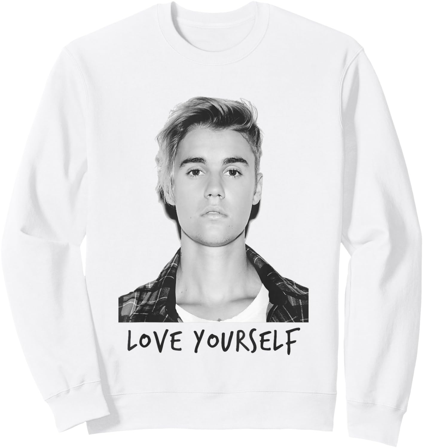 Justin Bieber Official Love Yourself Small Sweatshirt - Sweatshirt | White