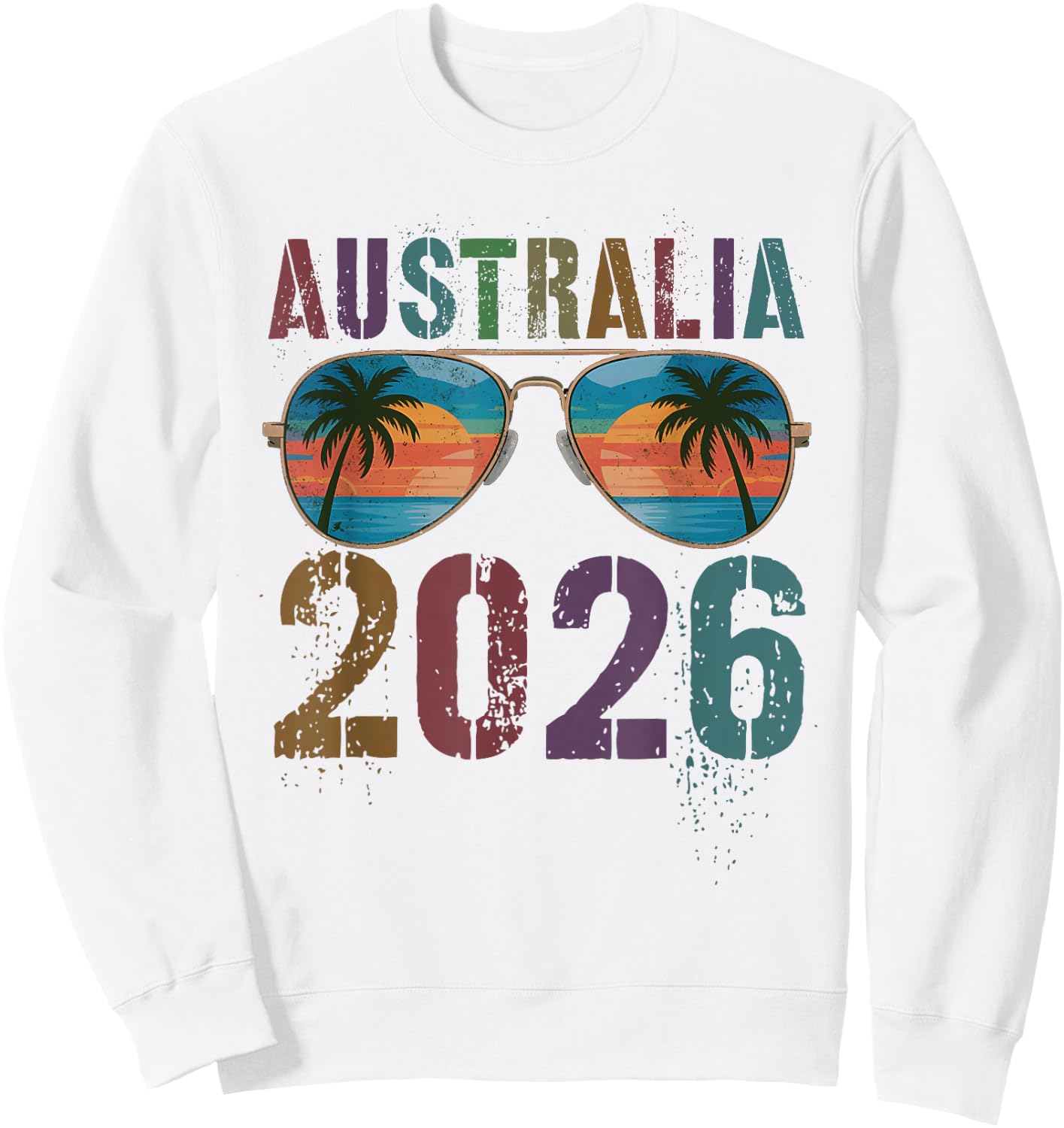 Cute Australia 2026 Trip Holiday Vacay Matching Family Girls Sweatshirt - Sweatshirt | White