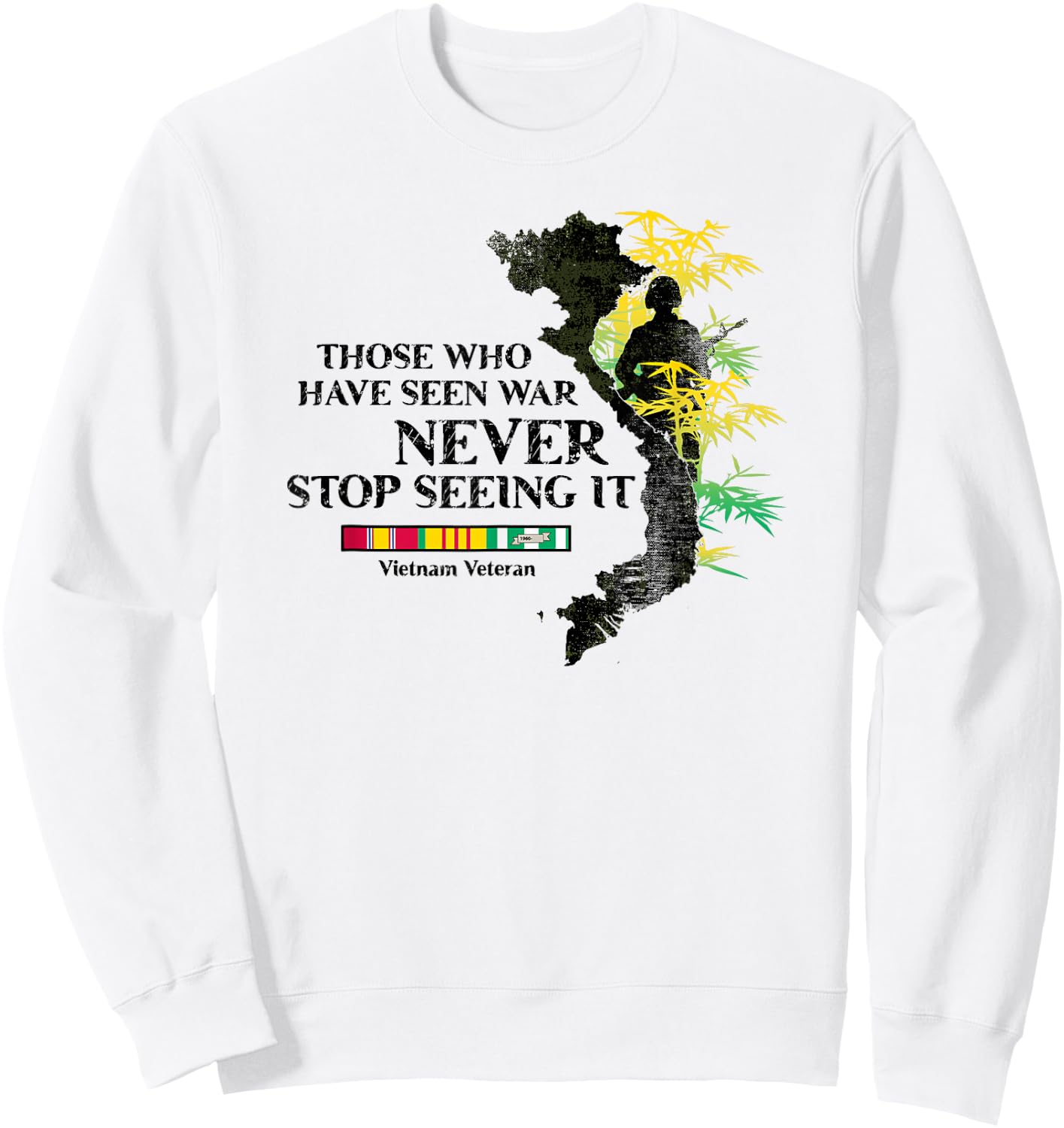 Those Who Have Seen War Never Stop Seeing it Sweatshirt - Sweatshirt | White
