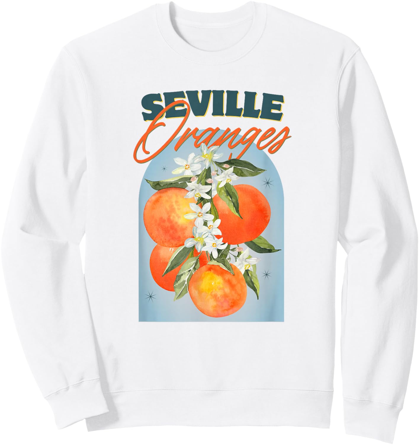 Seville oranges Italian summer farmers market Sweatshirt - Sweatshirt | White