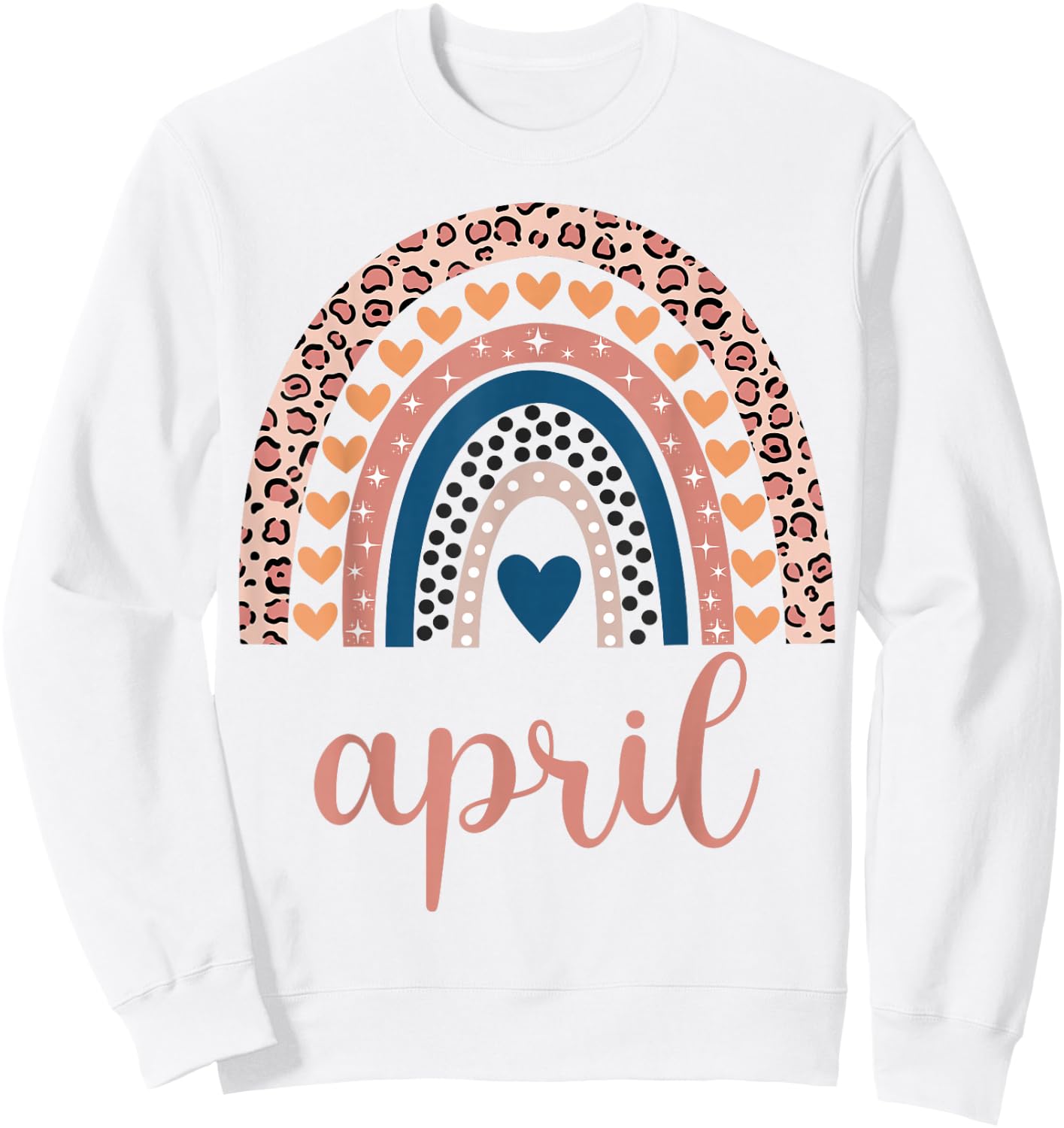 April April Name Birthday Shirt Gift Sweatshirt - Sweatshirt | White