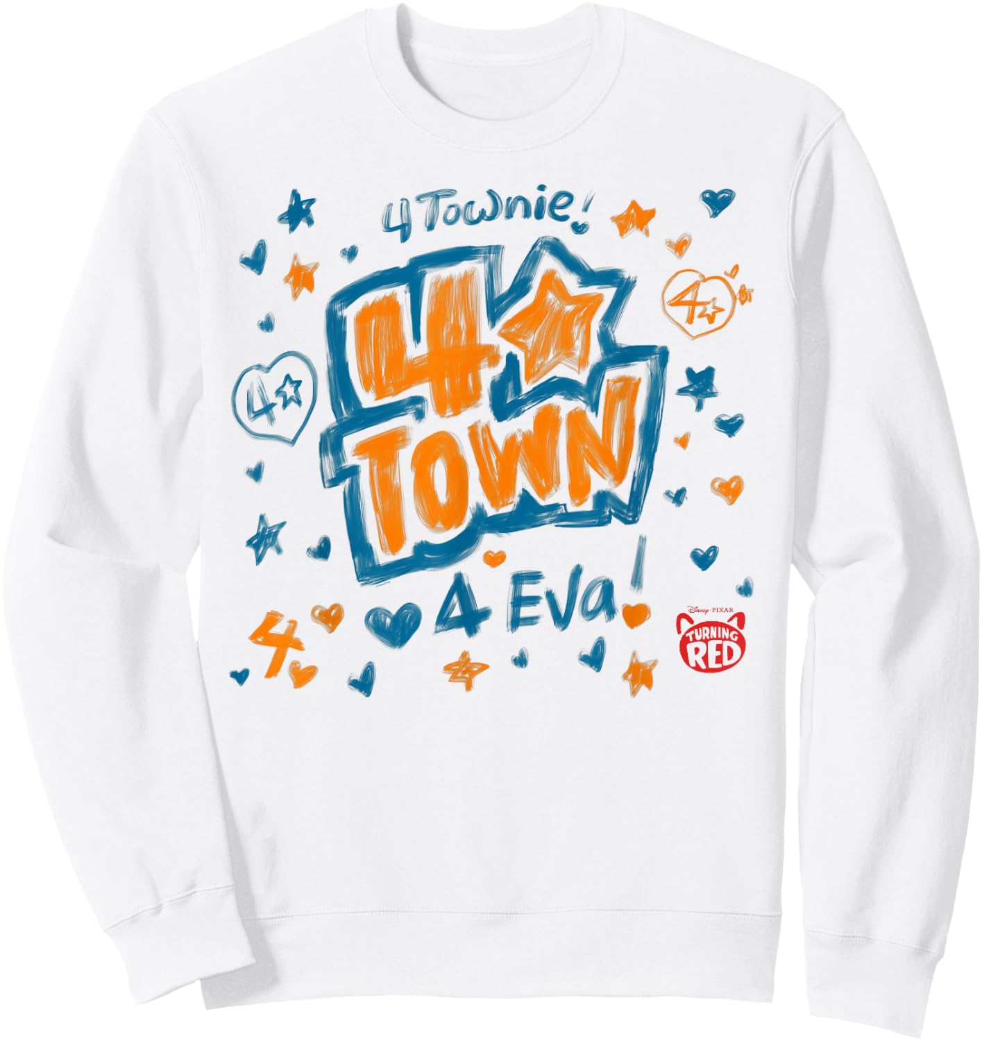 Disney PIXAR Turning Red 4-Town 4-Eva Sweatshirt - Sweatshirt | White