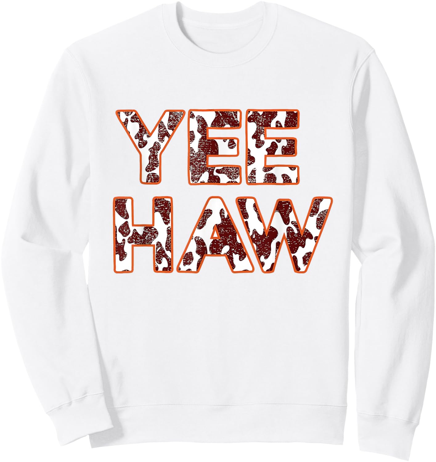 Yee Haw Howdy Rodeo Southern Cowgirl Yeehaw Women Girls Sweatshirt - Sweatshirt | White