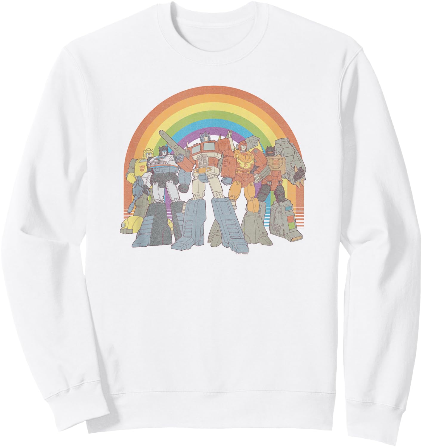 Transformers Pride Rainbow Heroes Unite Sweatshirt - Sweatshirt | White