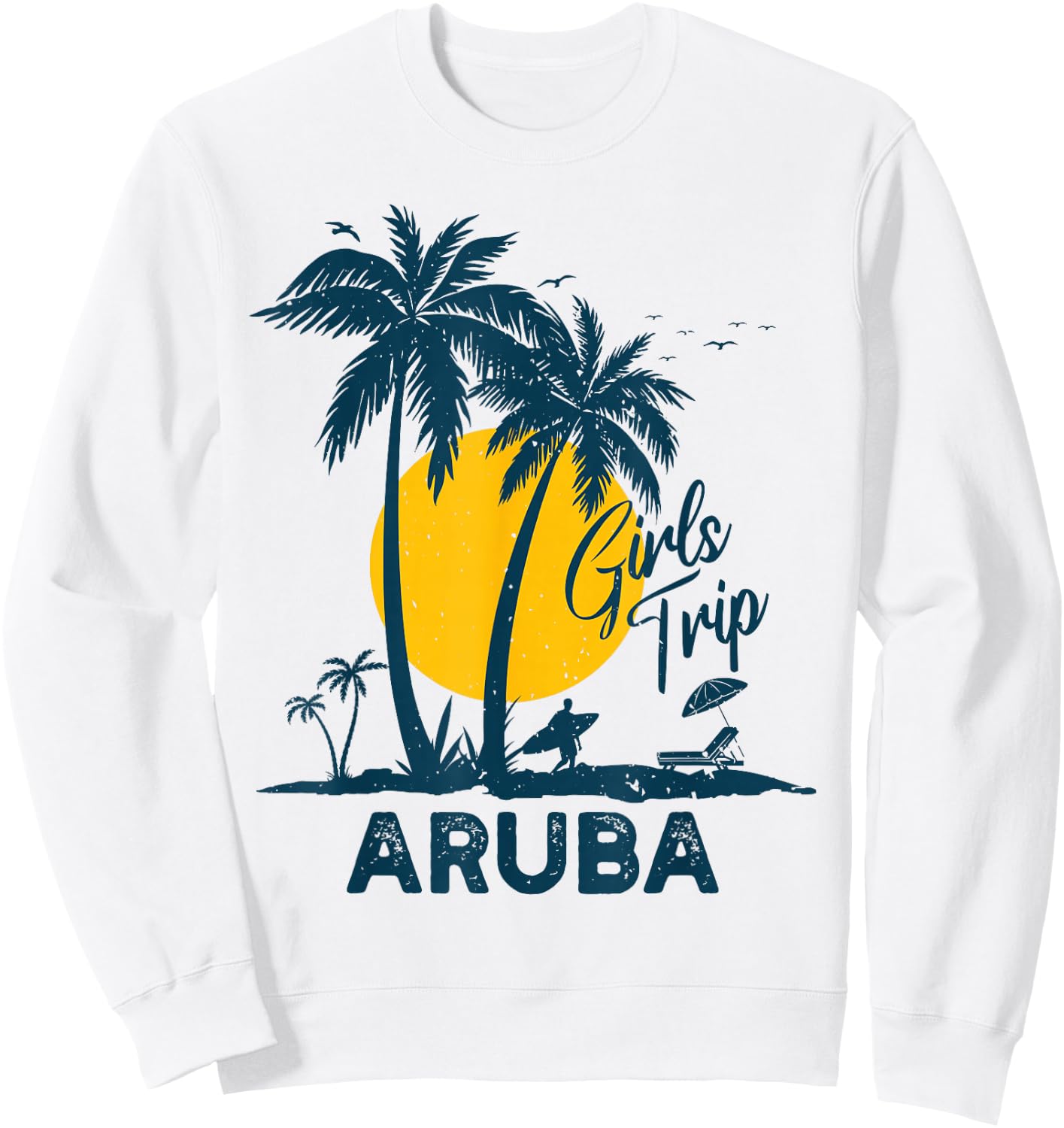 Aruba Girls Trip 2026 Family Vacation Sweatshirt - Sweatshirt | White