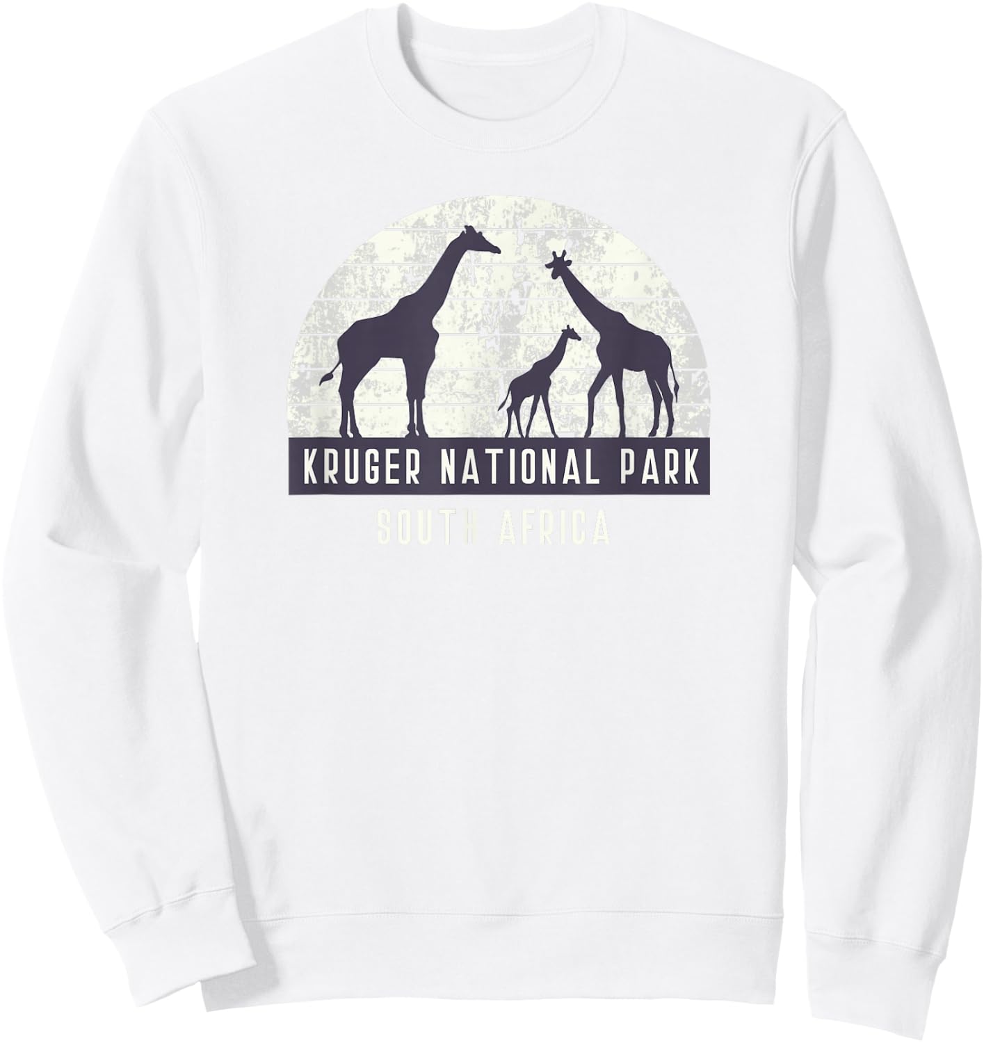 Men's Giraffe South African Safari National Park T Shirt Sweatshirt - Sweatshirt | White