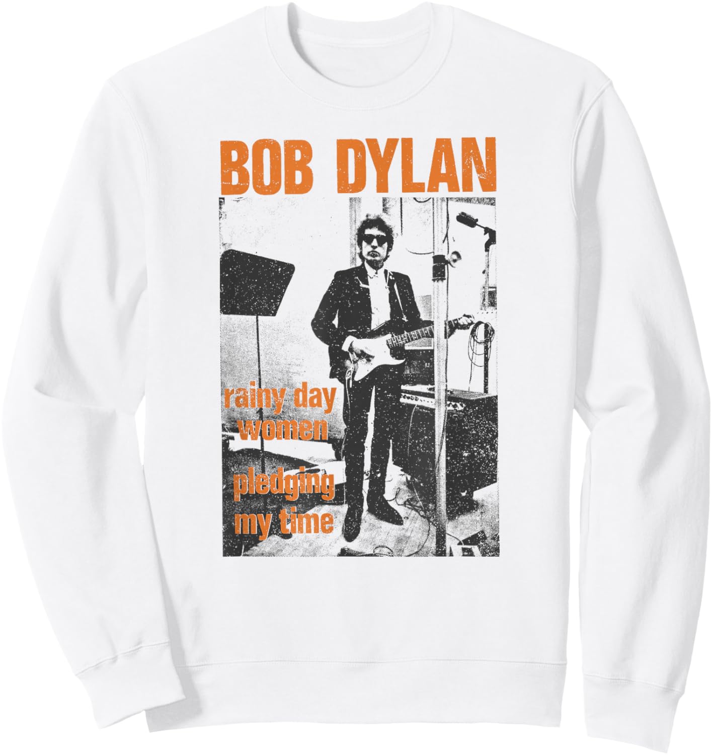 Bob Dylan - Rainy Day Sweatshirt - Sweatshirt | White