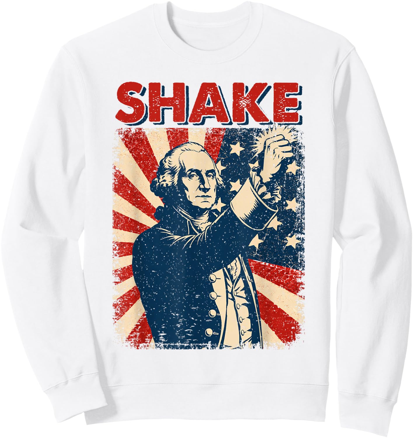 Funny Shake Matching Couples 4th of July Joke Men Women Sweatshirt - Sweatshirt | White