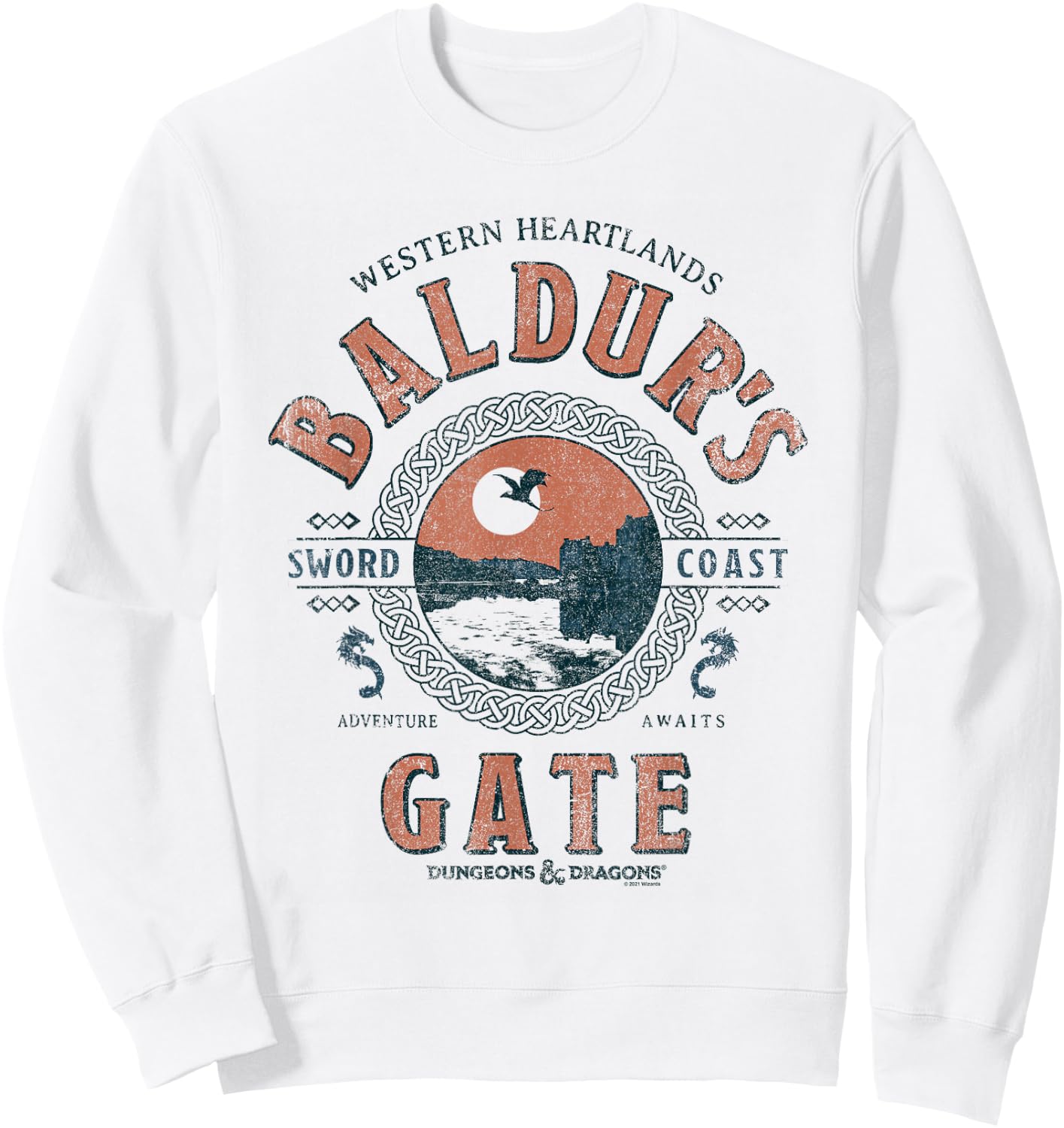 Dungeons & Dragons Adventure Awaits at Baldur's Gate Sweatshirt - Sweatshirt | White