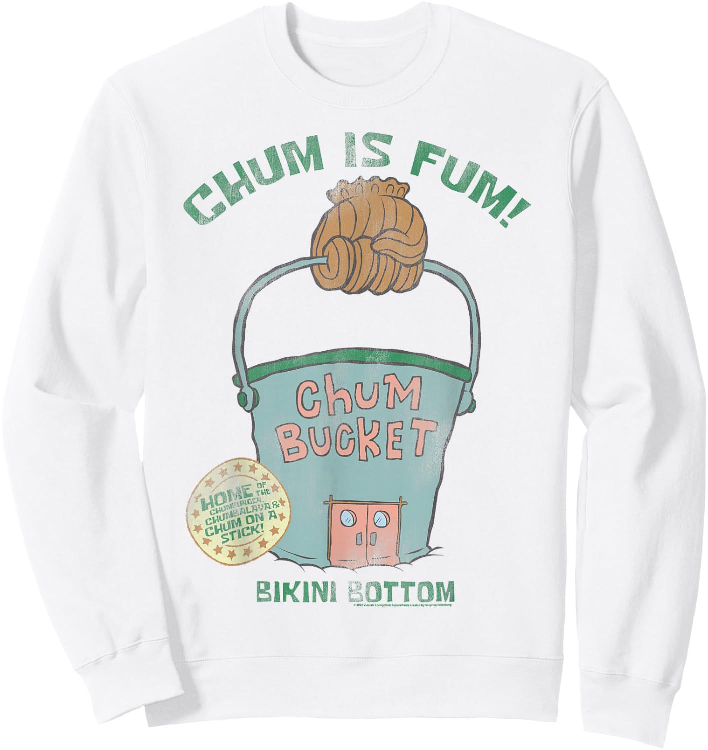 SpongeBob SquarePants The Chum Bucket Sweatshirt - Sweatshirt | White