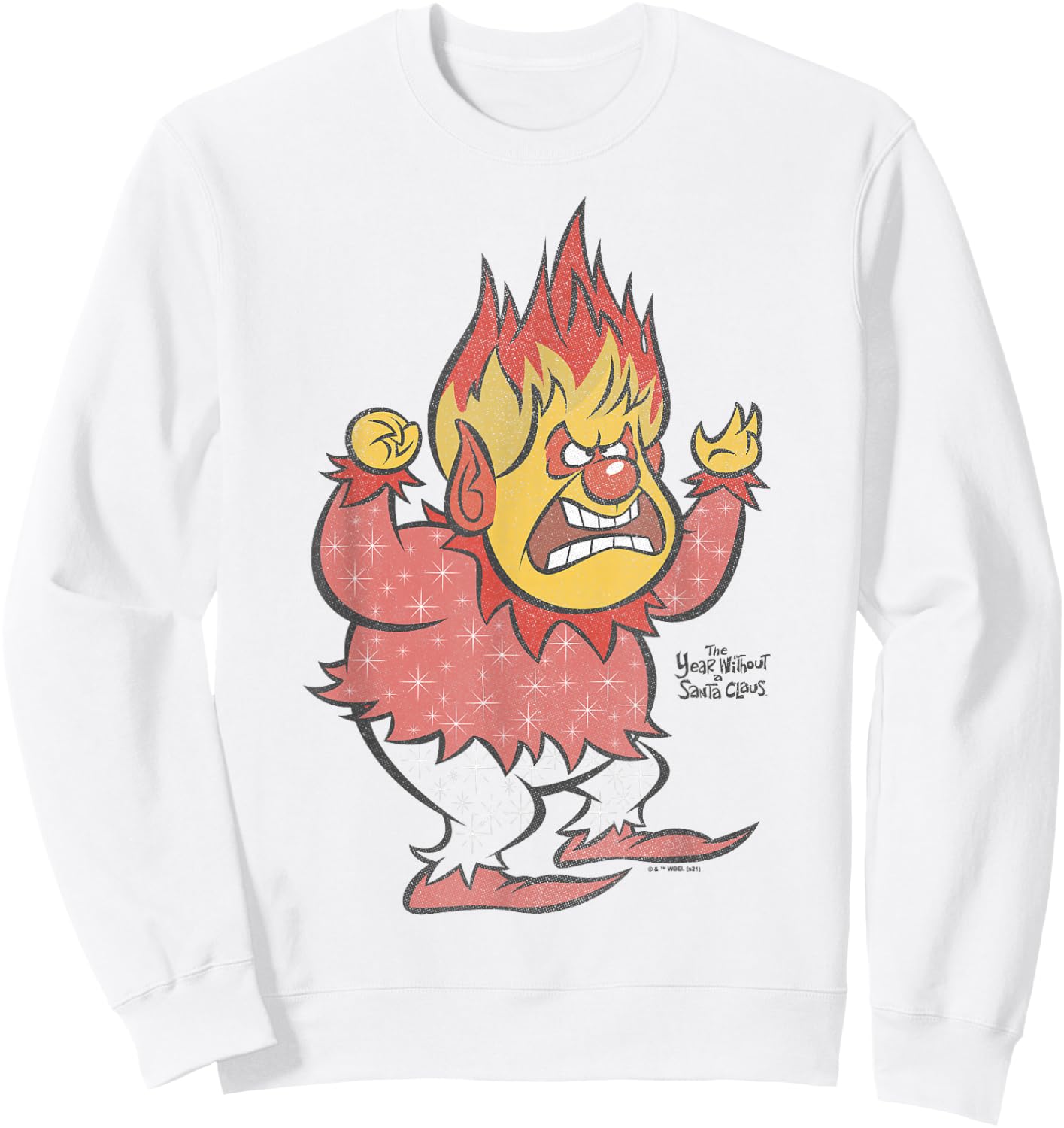 The Year Without A Santa Claus Heat Miser Portrait Sweatshirt - Sweatshirt | White