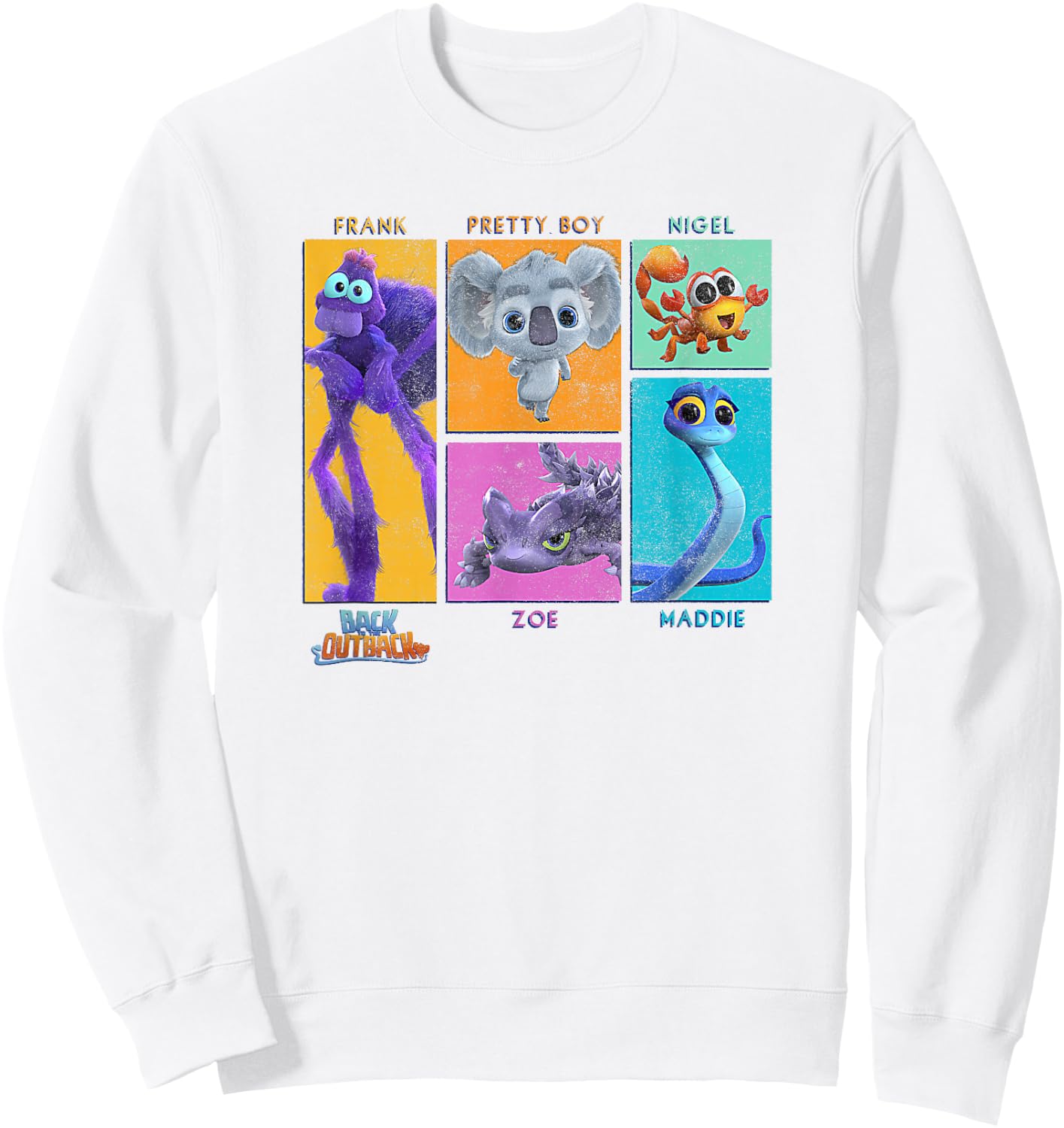 Back to The Outback Character Panels Sweatshirt - Sweatshirt | White