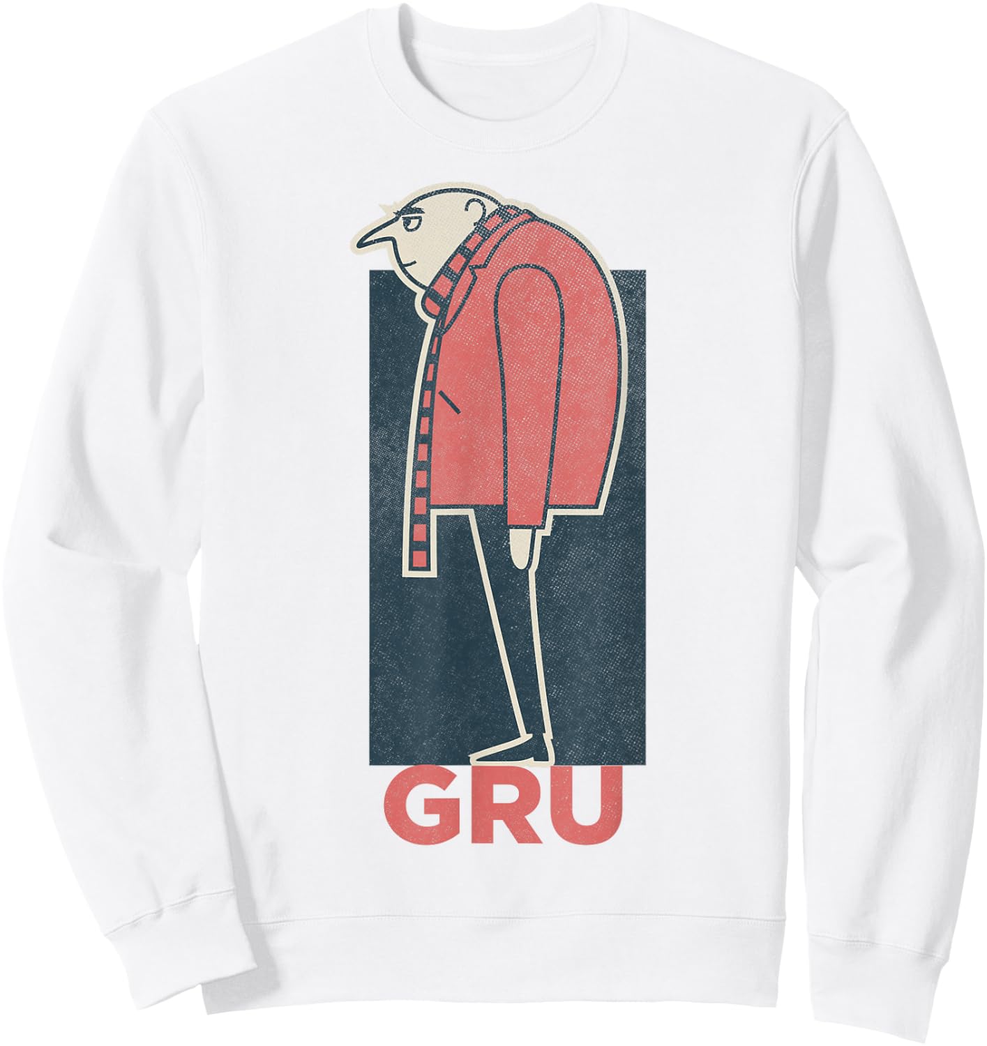 Despicable Me Minions Gru Side View Graphic Sweatshirt - Sweatshirt | White