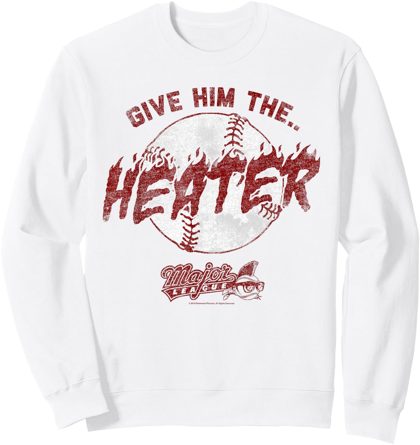 Major League The Heater Sweatshirt - Sweatshirt | White