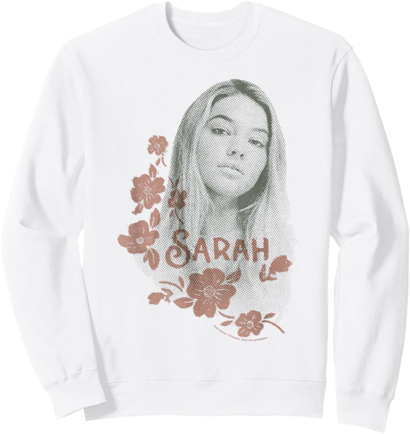 Outer Banks Sarah Floral Portrait Sweatshirt - Sweatshirt | White