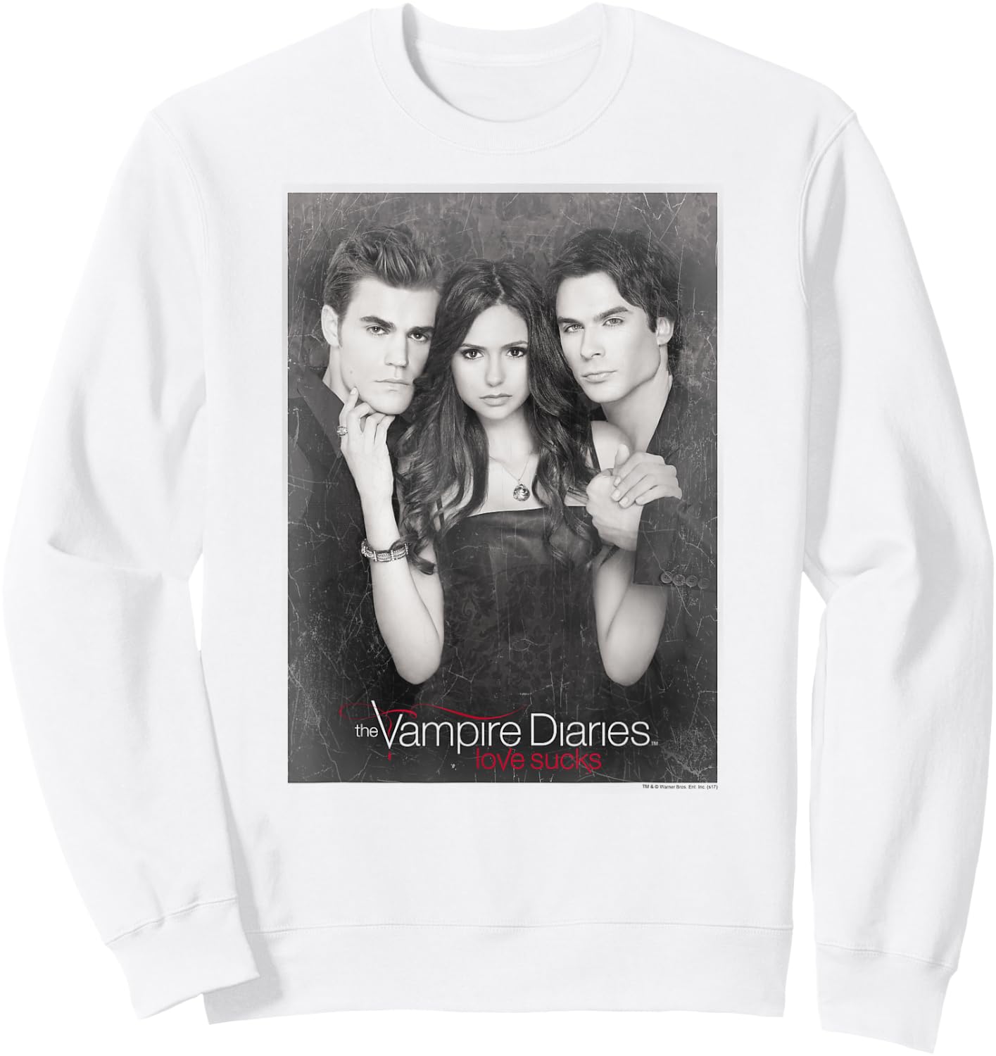 Vampire Diaries That was Then Small Sweatshirt - Sweatshirt | White