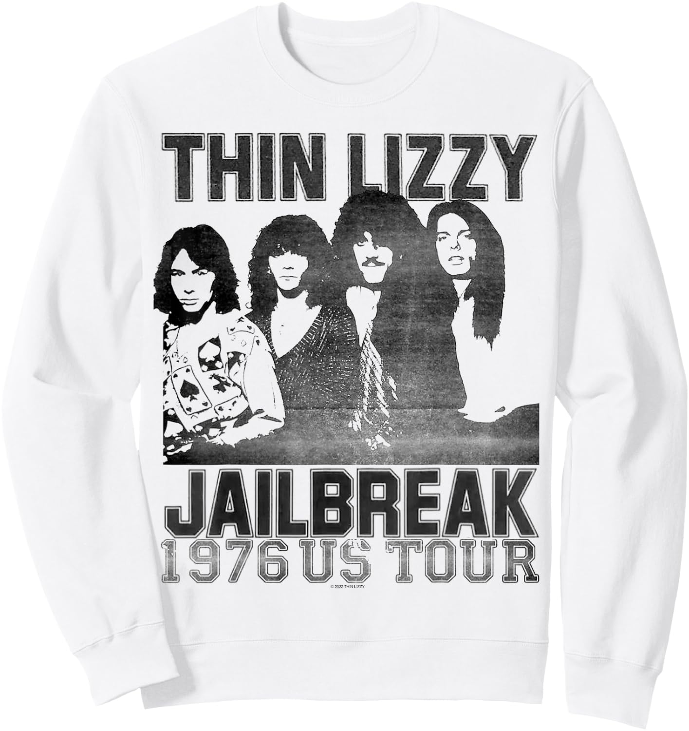 Thin Lizzy – Jailbreak US Tour Sweatshirt - Sweatshirt | White