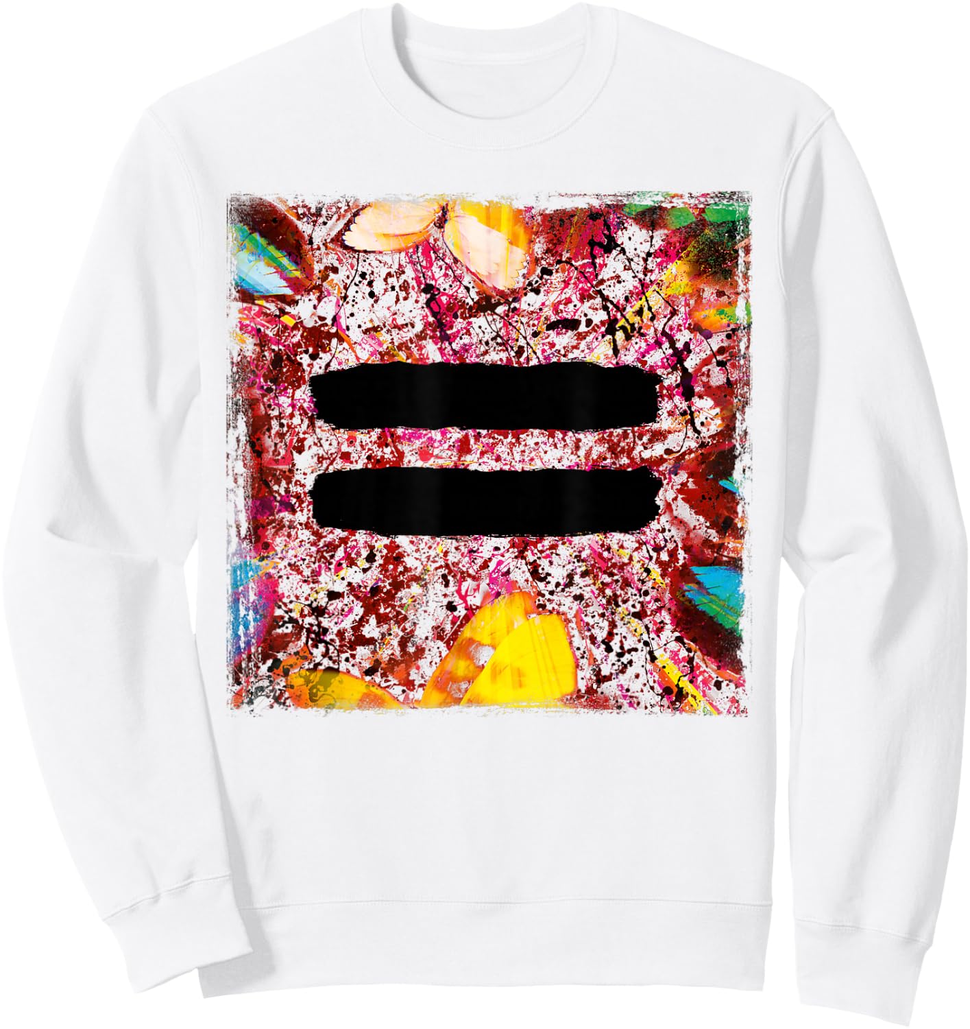 Ed Sheeran Equals Splattered Cover Sweatshirt - Sweatshirt | White