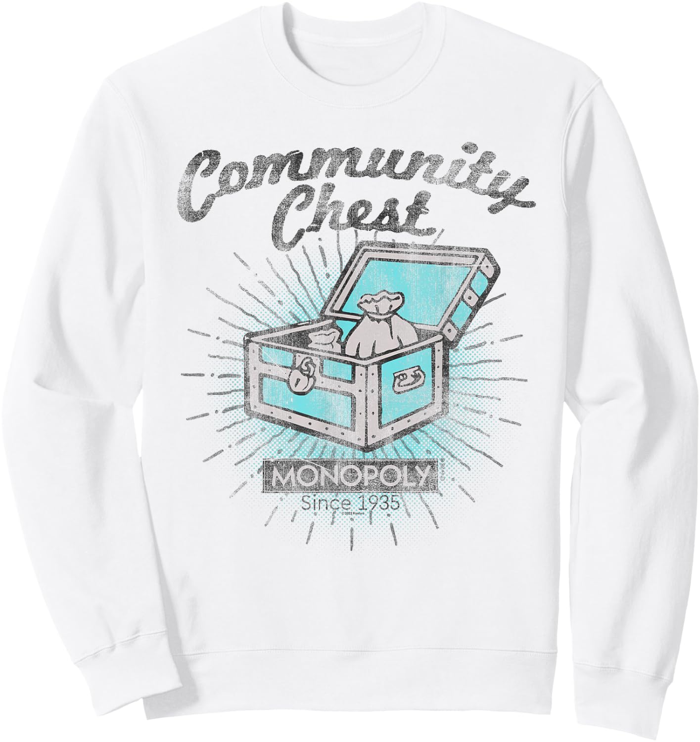 Monopoly Community Chest Sweatshirt - Sweatshirt | White