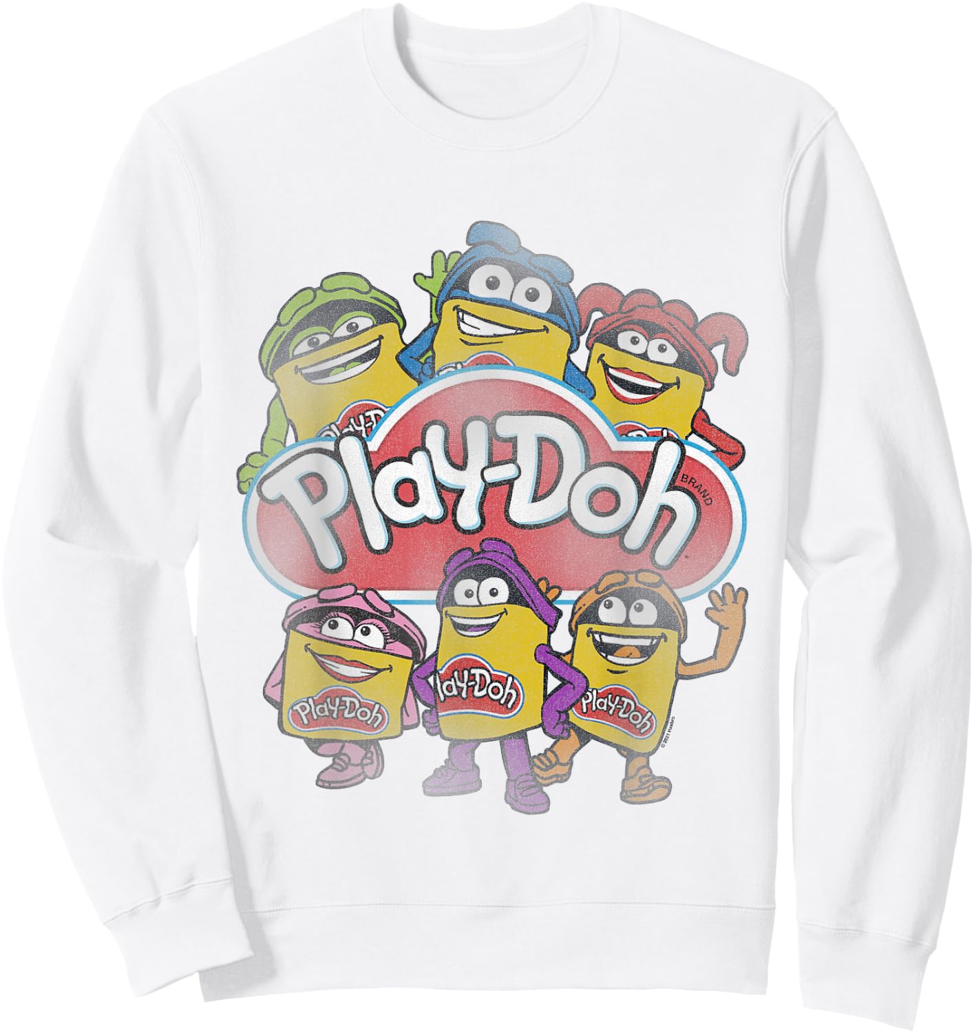 Play-Doh Colorful Characters Sweatshirt - Sweatshirt | White