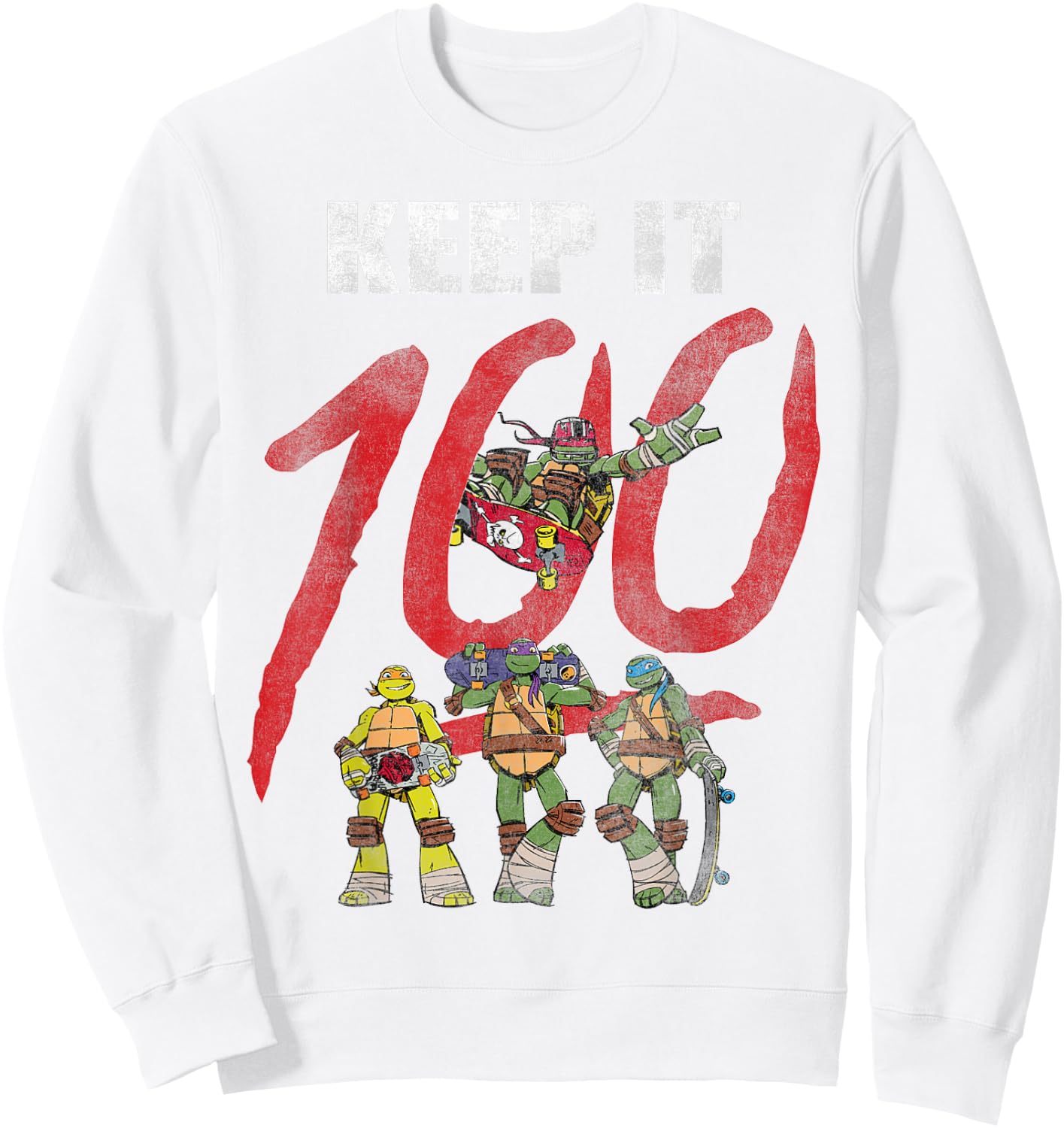 Teenage Mutant Ninja Turtles Keep It 100 Sweatshirt - Sweatshirt | White
