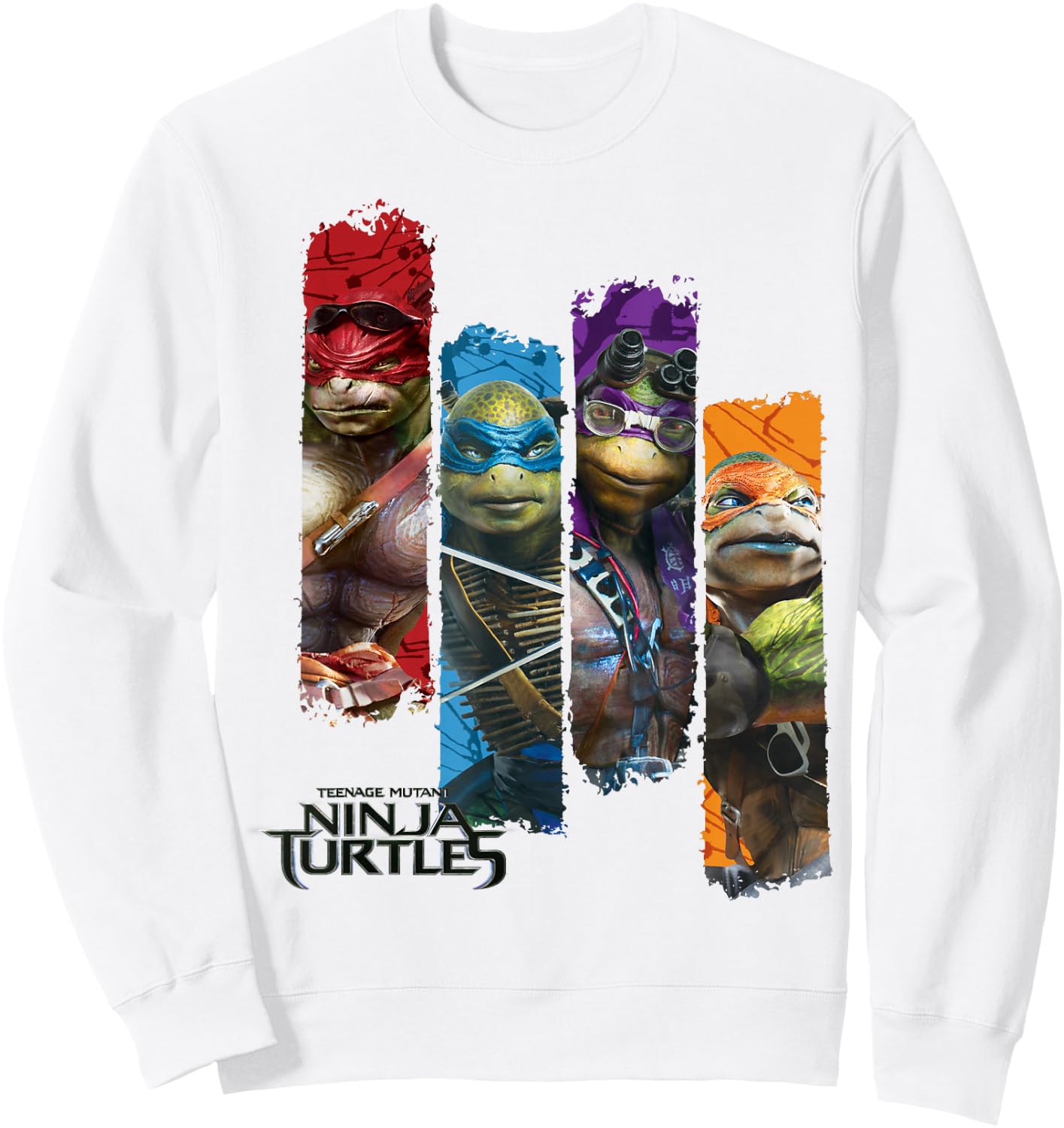 Teenage Mutant Ninja Turtles Movie Paneled Sweatshirt - Sweatshirt | White