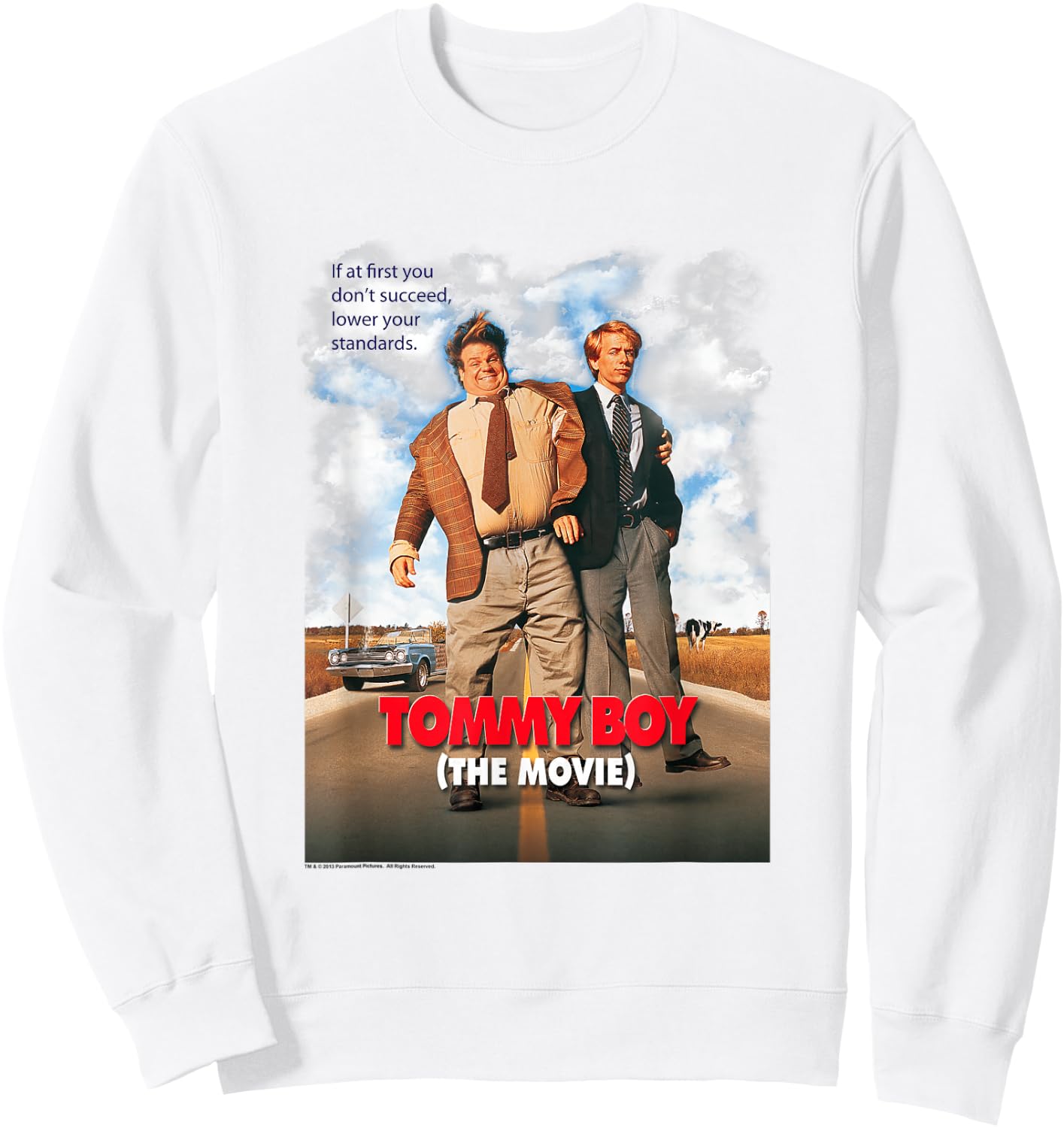 Tommy Boy Movie Poster Sweatshirt - Sweatshirt | White
