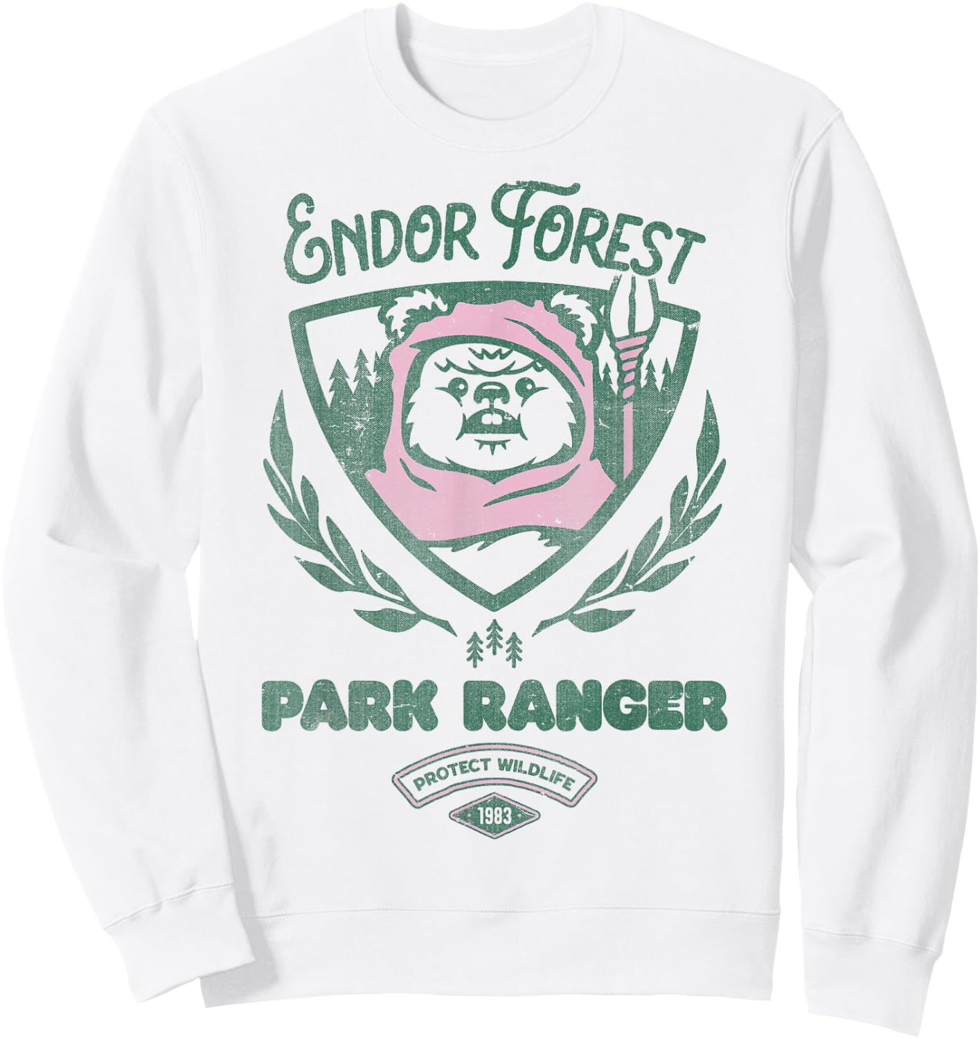 Star Wars Ewok Park Ranger Sweatshirt - Sweatshirt | White