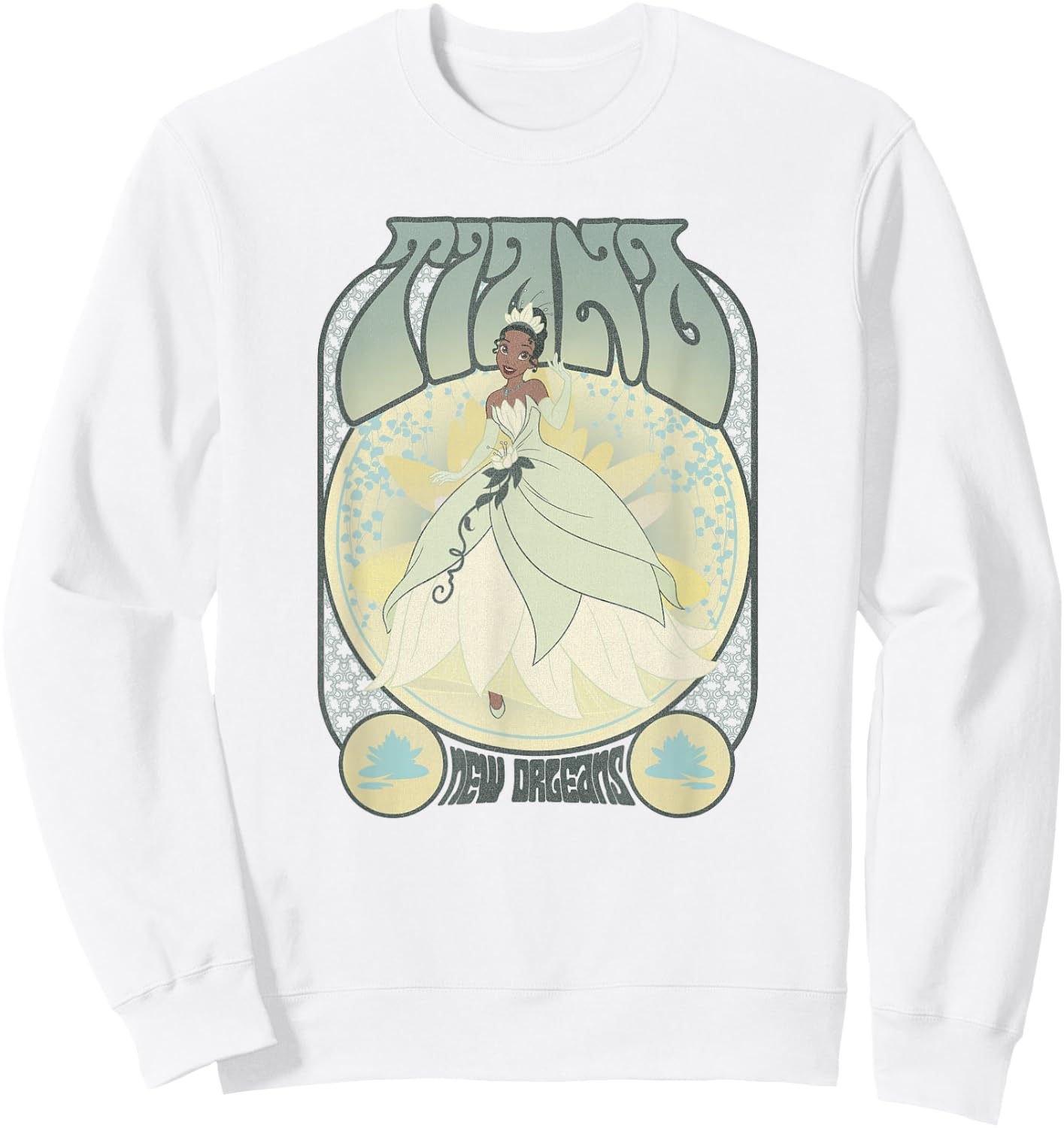 Disney The Princess & The Frog Tiana Seventies Retro Poster Small Sweatshirt - Sweatshirt | White