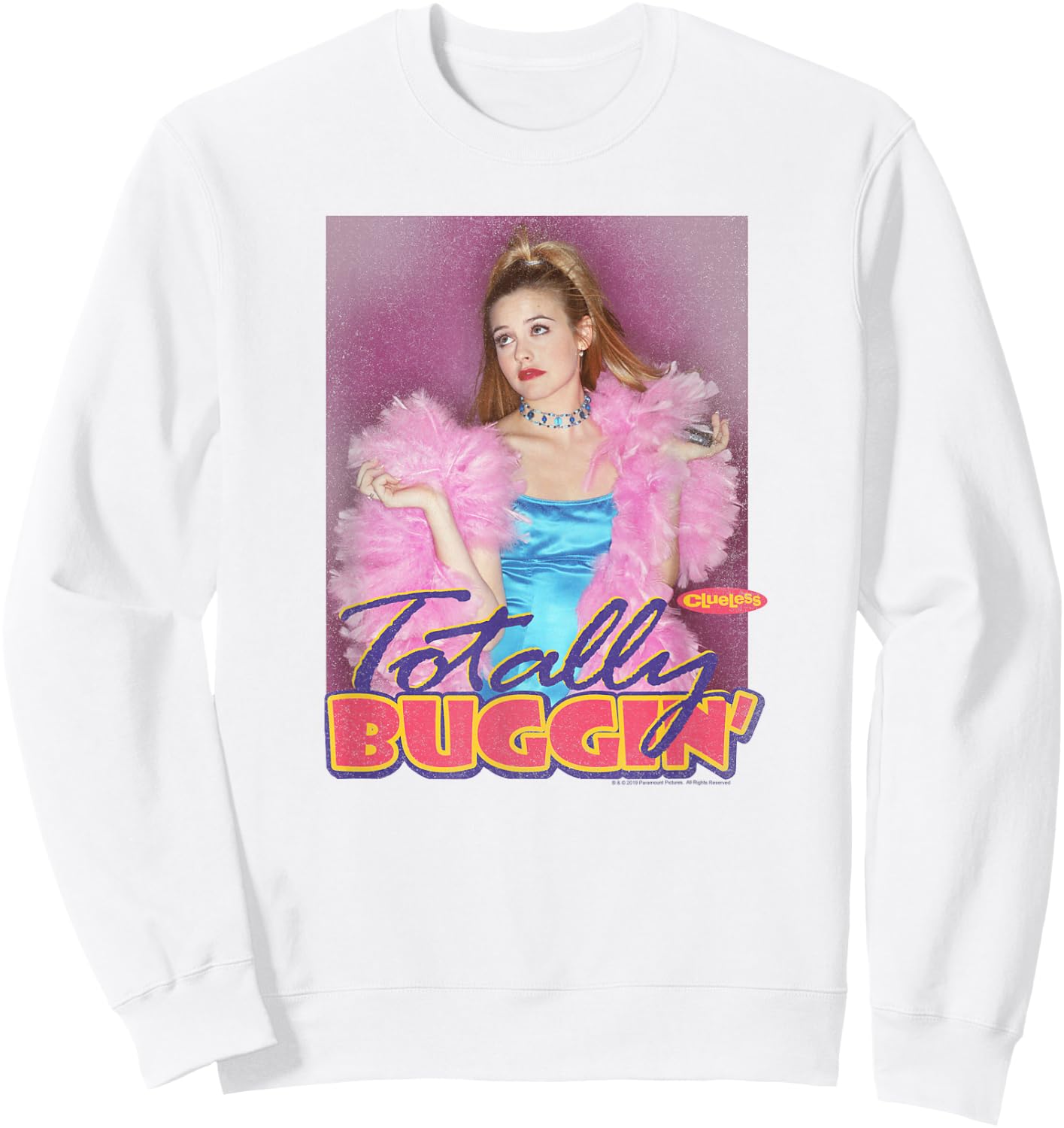 Clueless Totally Buggin Sweatshirt - Sweatshirt | White