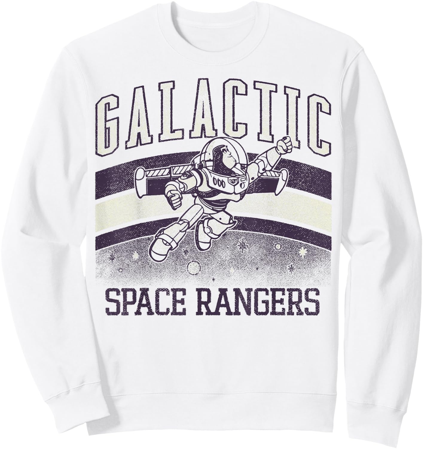 Disney Pixar Toy Story Buzz Lightyear Galactic Space Rangers Sweatshirt - Sweatshirt | White