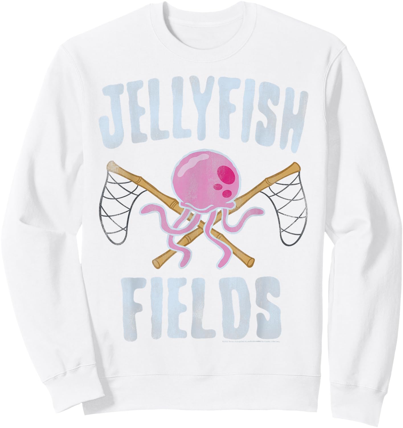 SpongeBob SquarePants Jellyfish Fields Sweatshirt - Sweatshirt | White
