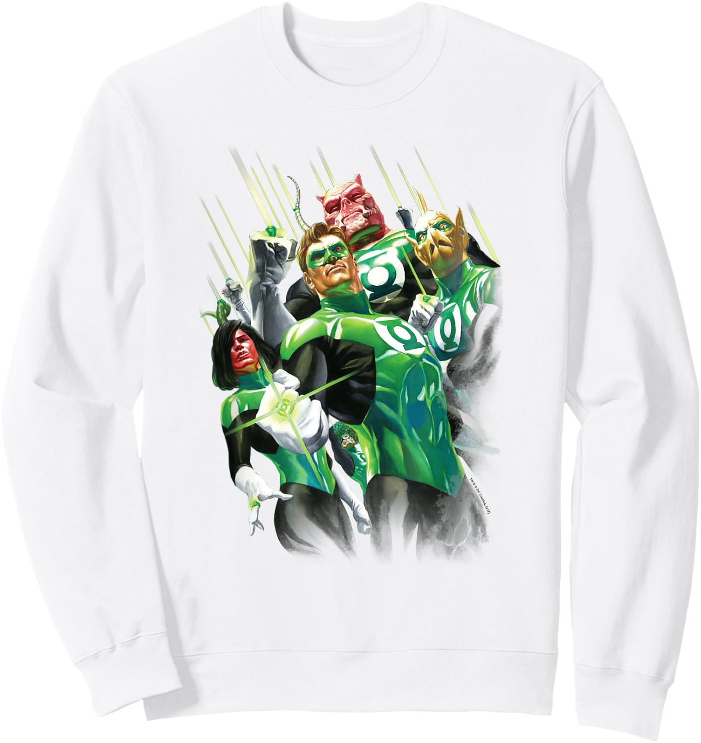 Green Lantern Power of the Rings Sweatshirt - Sweatshirt | White