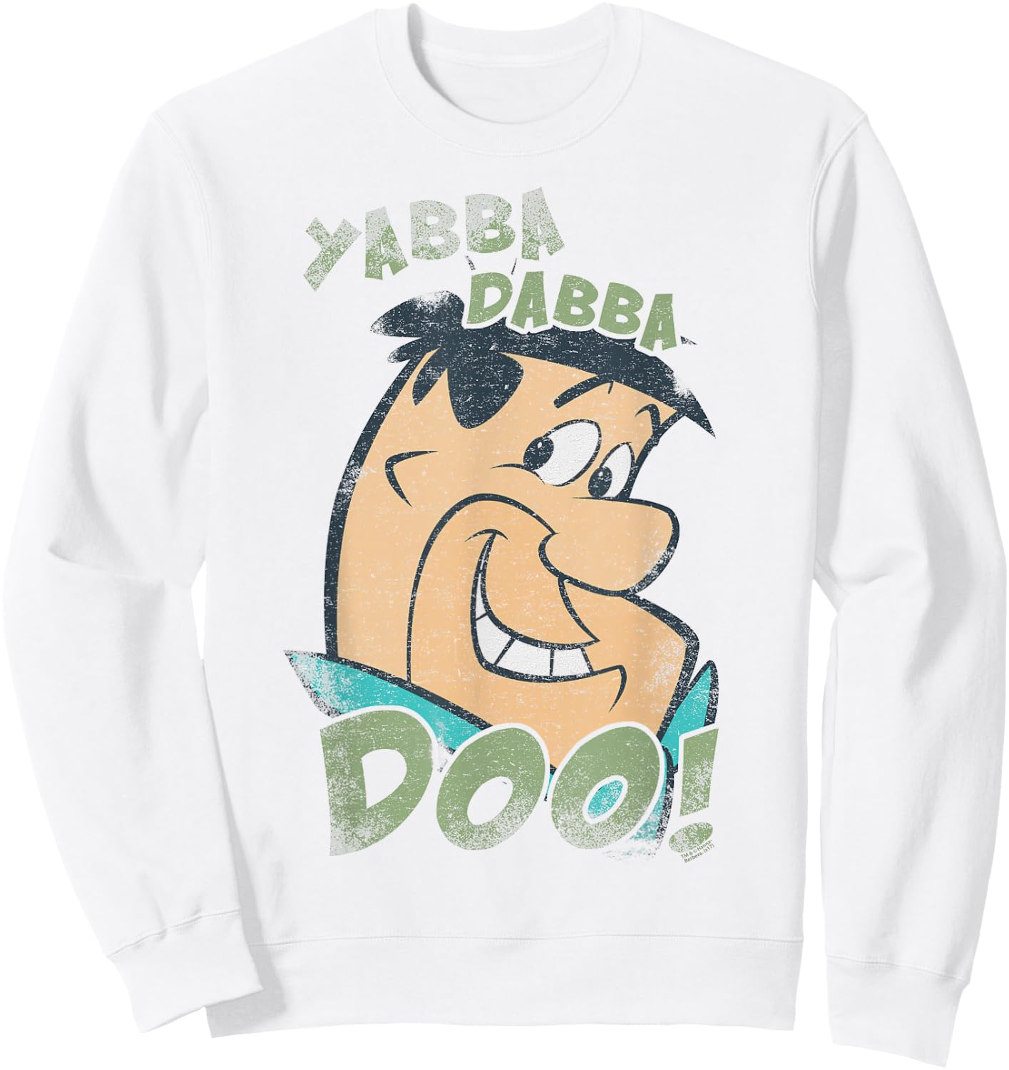 The Flintstones Vintage Yabba Sweatshirt - Sweatshirt | White