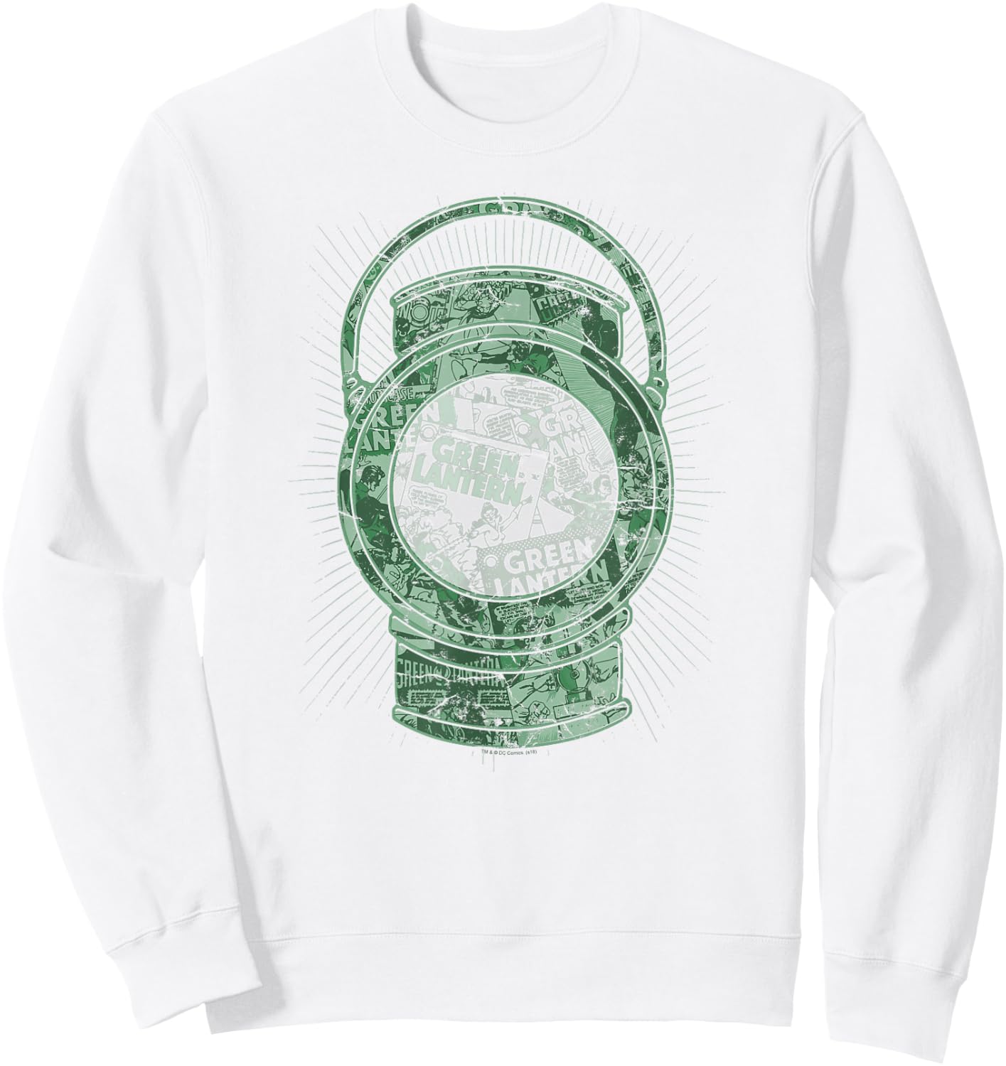 Green Lantern Cover T Shirt Sweatshirt - Sweatshirt | White
