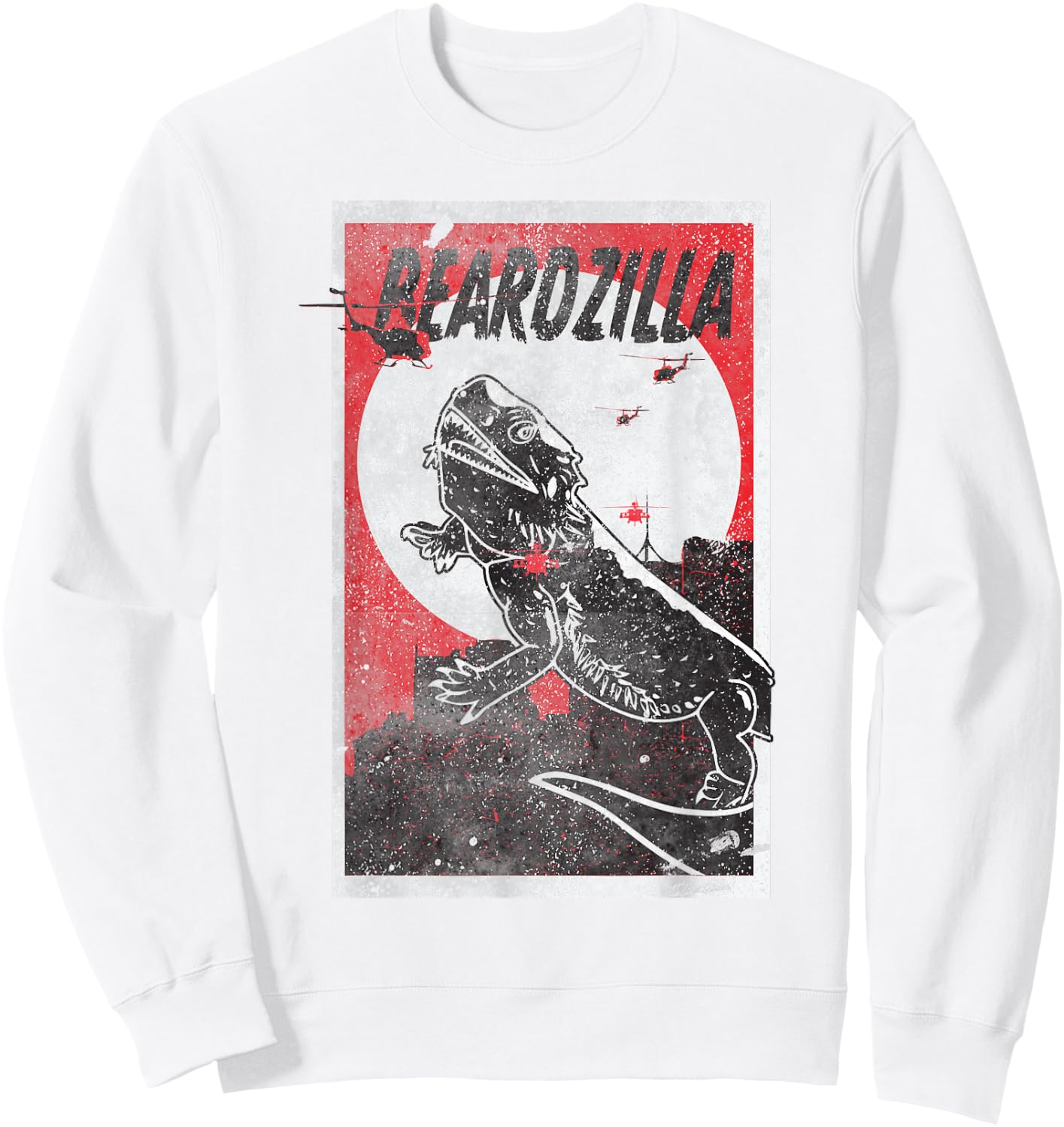 Beardzilla Bearded Dragon Pet Funny Lizard Sweatshirt - Sweatshirt | White