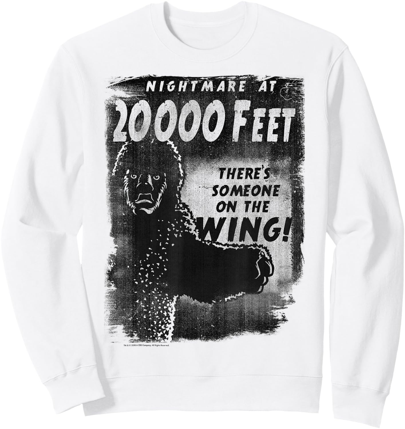 The Twilight Zone There's Something On The Wing Sweatshirt - Sweatshirt | White