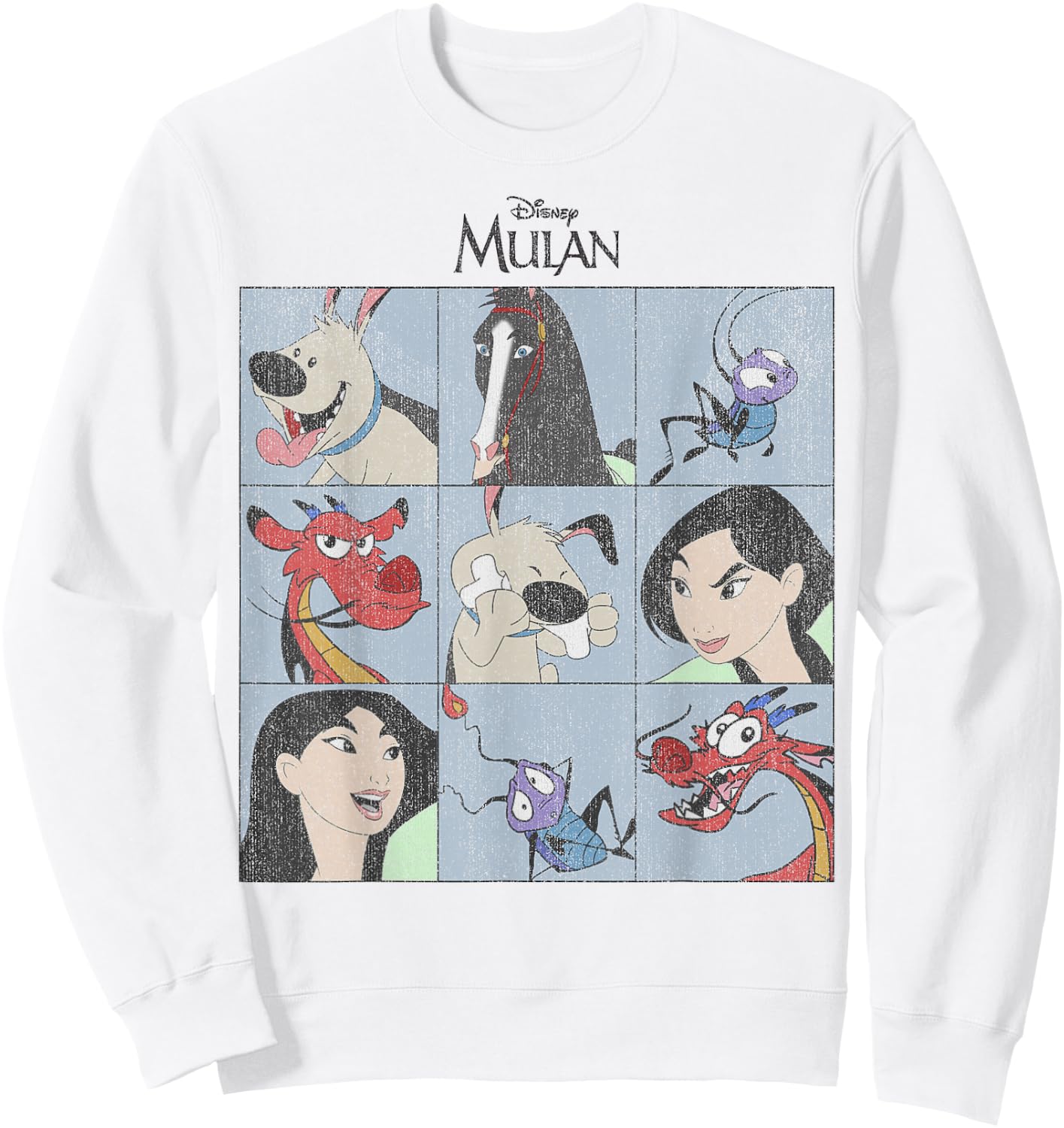 Disney Mulan Group Shot Panels Sweatshirt - Sweatshirt | White
