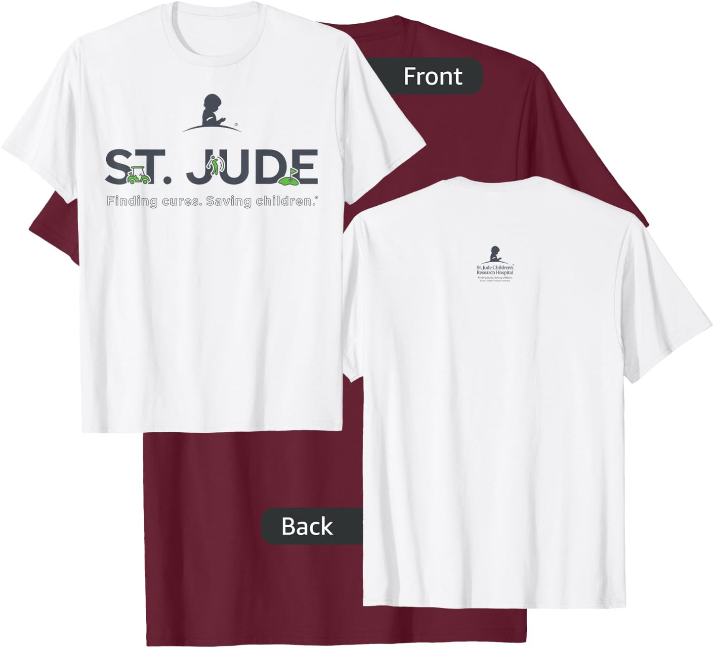 St. Jude Golf T-Shirt - T-Shirt | Maroon