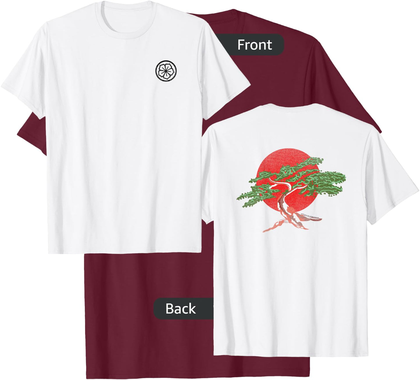 The Karate Kid Daniel-San’s Gi Front and Back Movie T-Shirt - T-Shirt | Maroon
