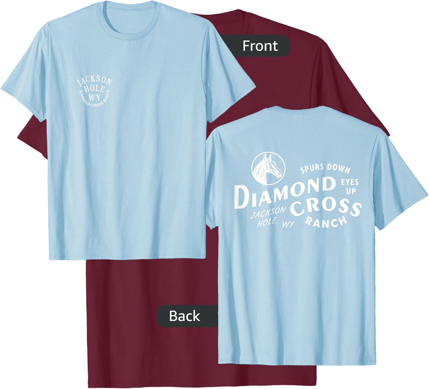 Jackson Hole 2018 Spurs Down, Eyes Up Classic T-Shirt - T-Shirt | Maroon