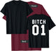 Bitch 1 Best Friends (Design On Back Of Shirt) T-Shirt - T-Shirt | Maroon