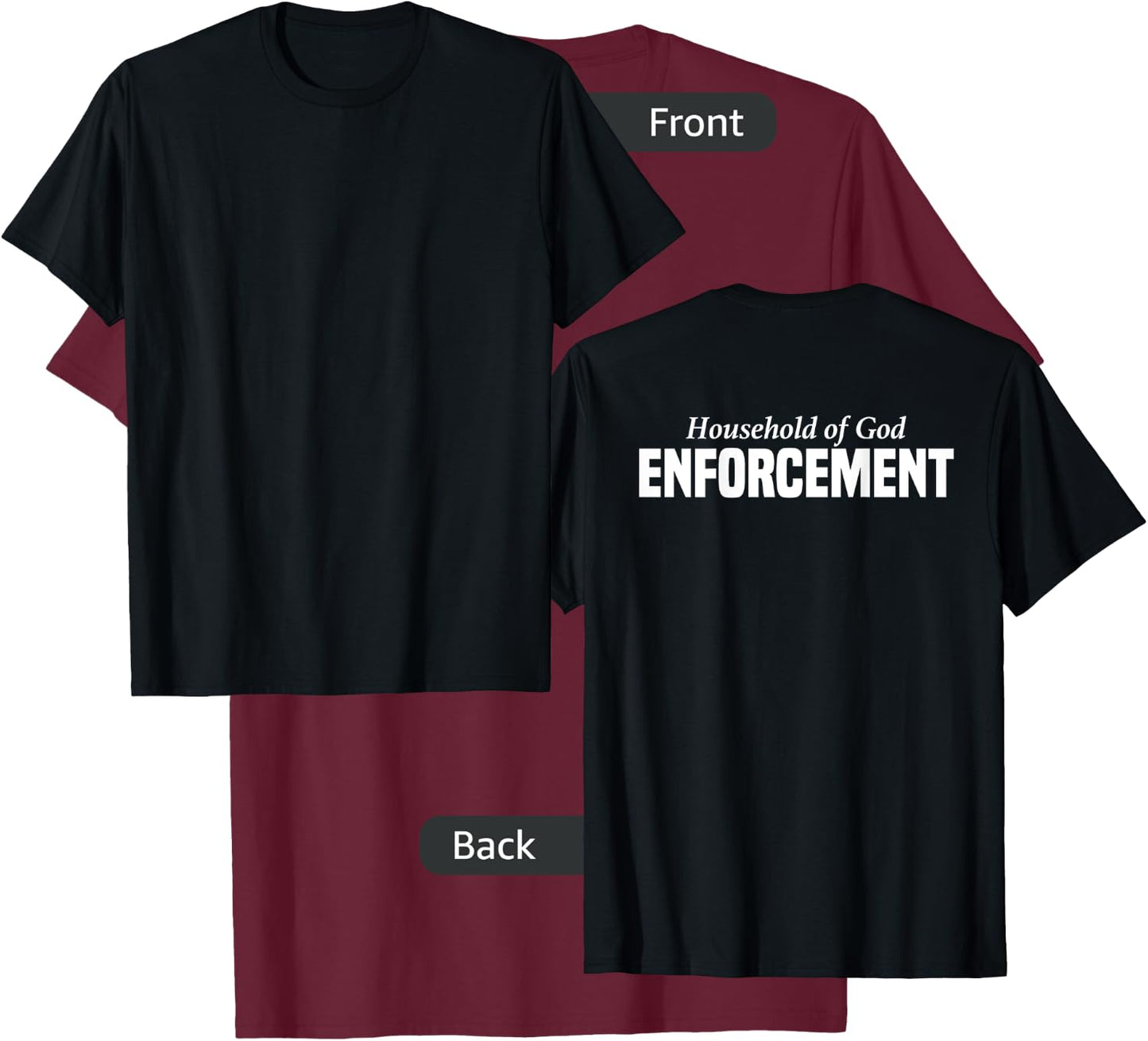 Church Security for Pastors Law Enforcement Worship T-Shirt - T-Shirt | Maroon